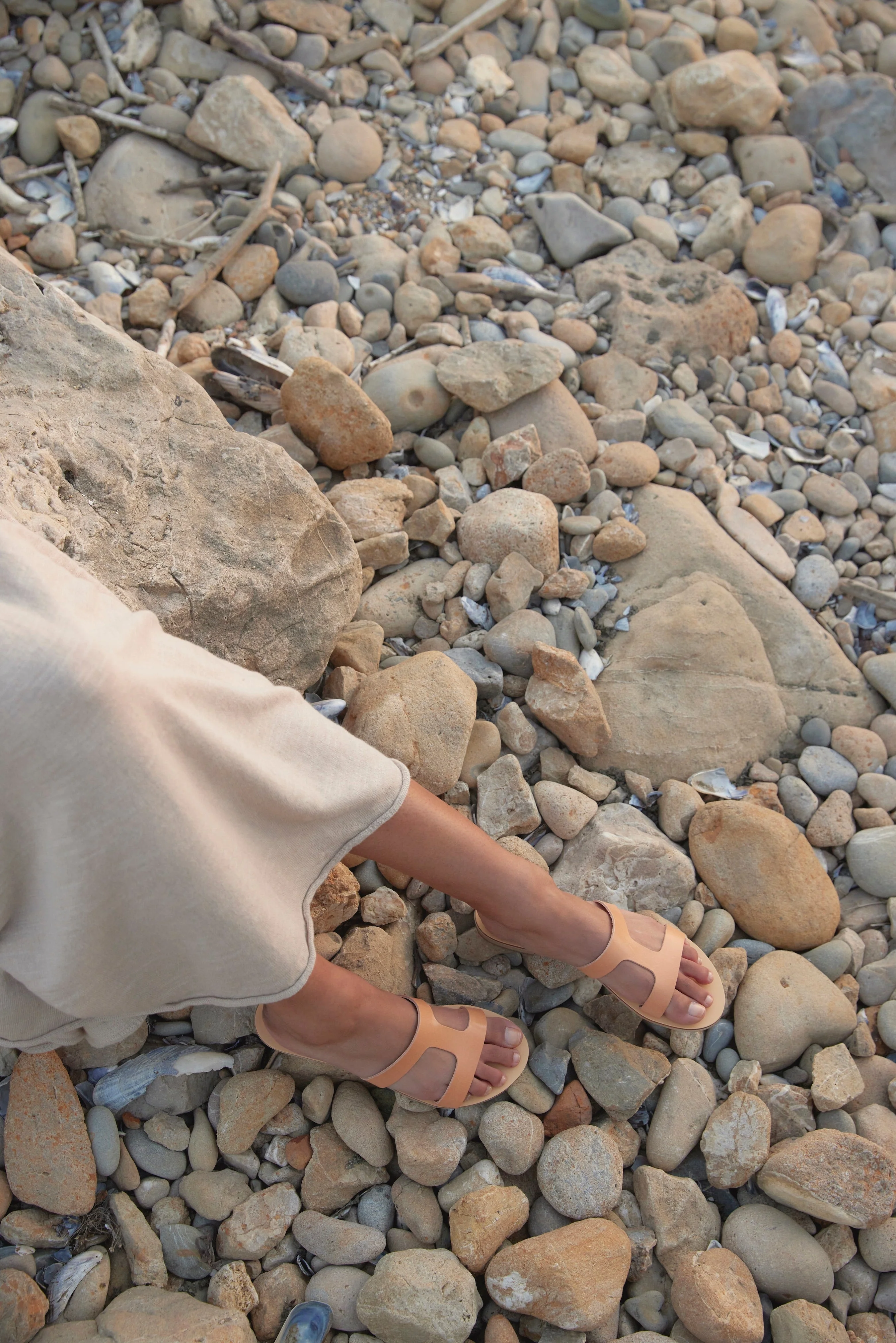Santorini Vegetable Tanned Leather Sandal - Image 3