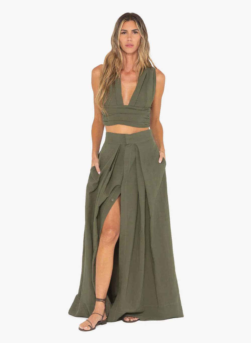 Sara Top - Olive - Image 4