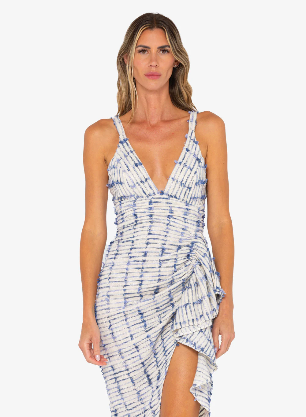 Sasha Dress - Blue Oatmeal - Image 2