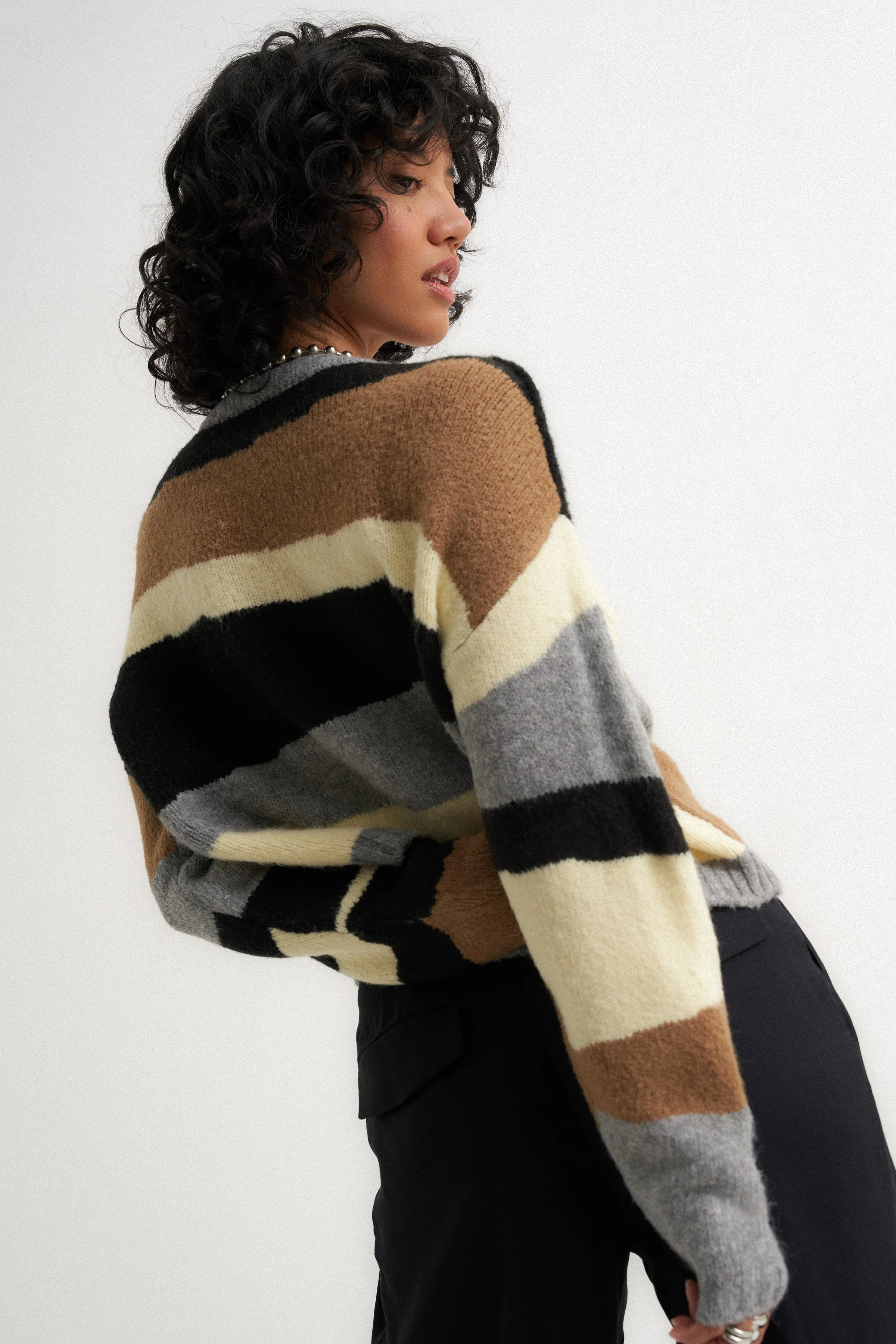 Selma Cardigan - Heather Grey Multi - Image 7