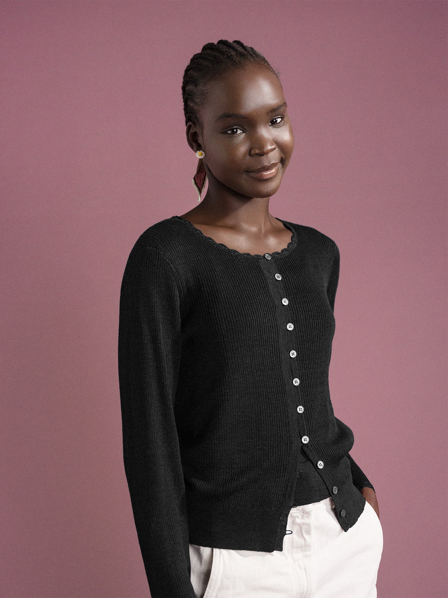 Senna Cardigan - Black - Image 2