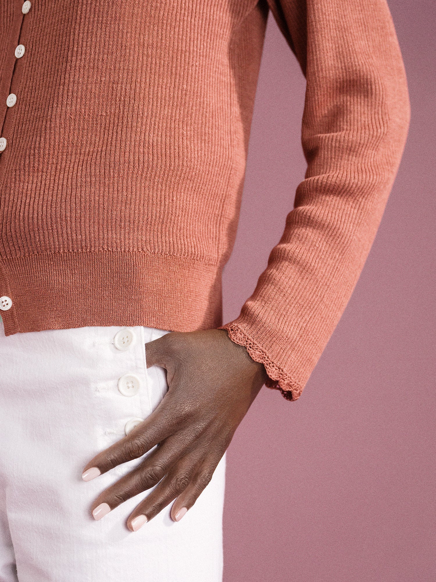 Senna Cardigan - Terracotta - Image 6