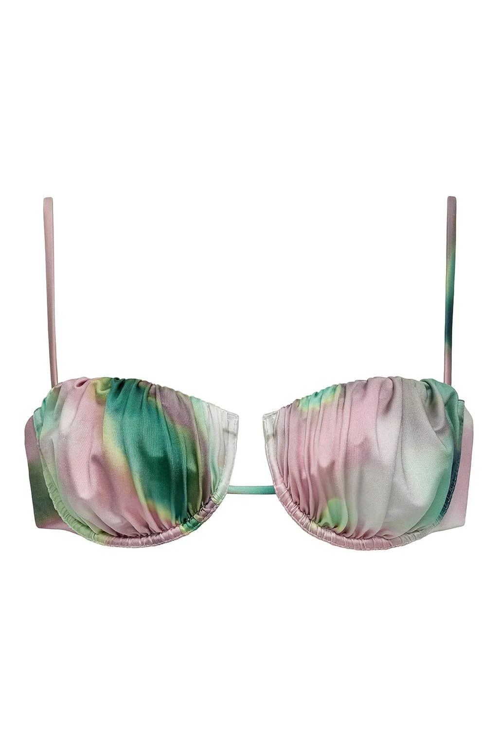 Silk Dye Petal Bikini Top - Image 2