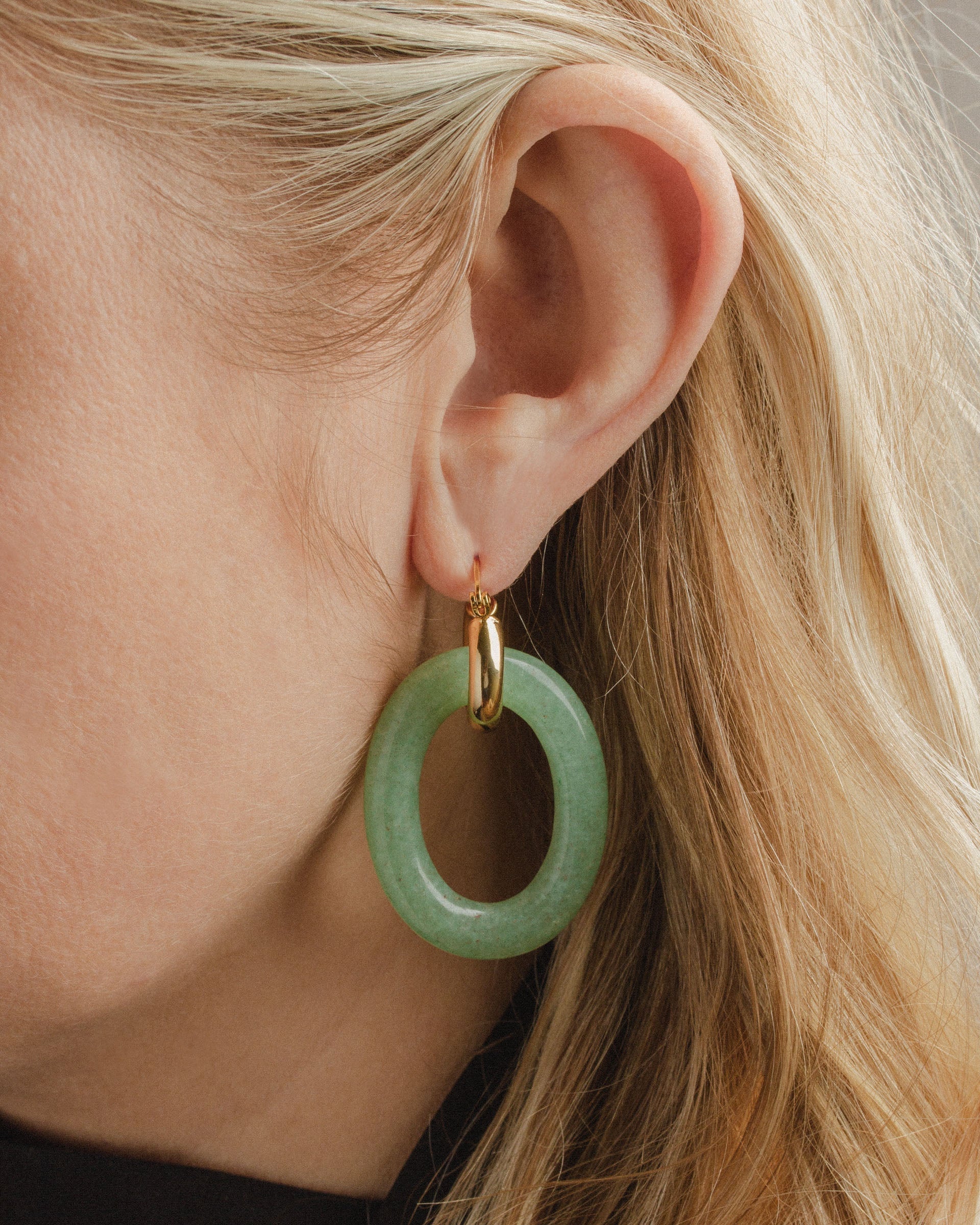 Simply Charmed Oval Hoop Earring - Image 2