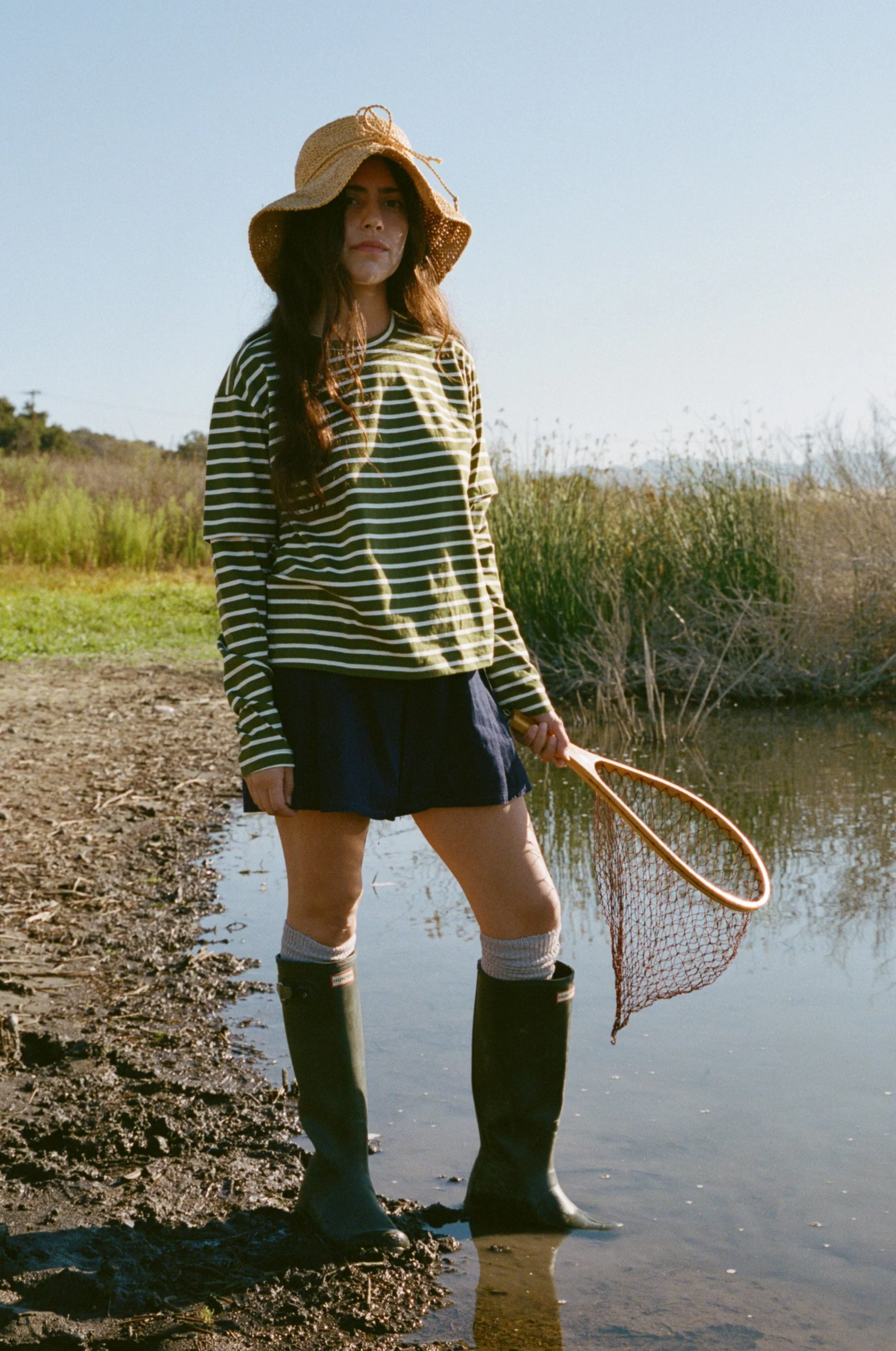Skate Long Sleeve - Olive Stripe - Image 3