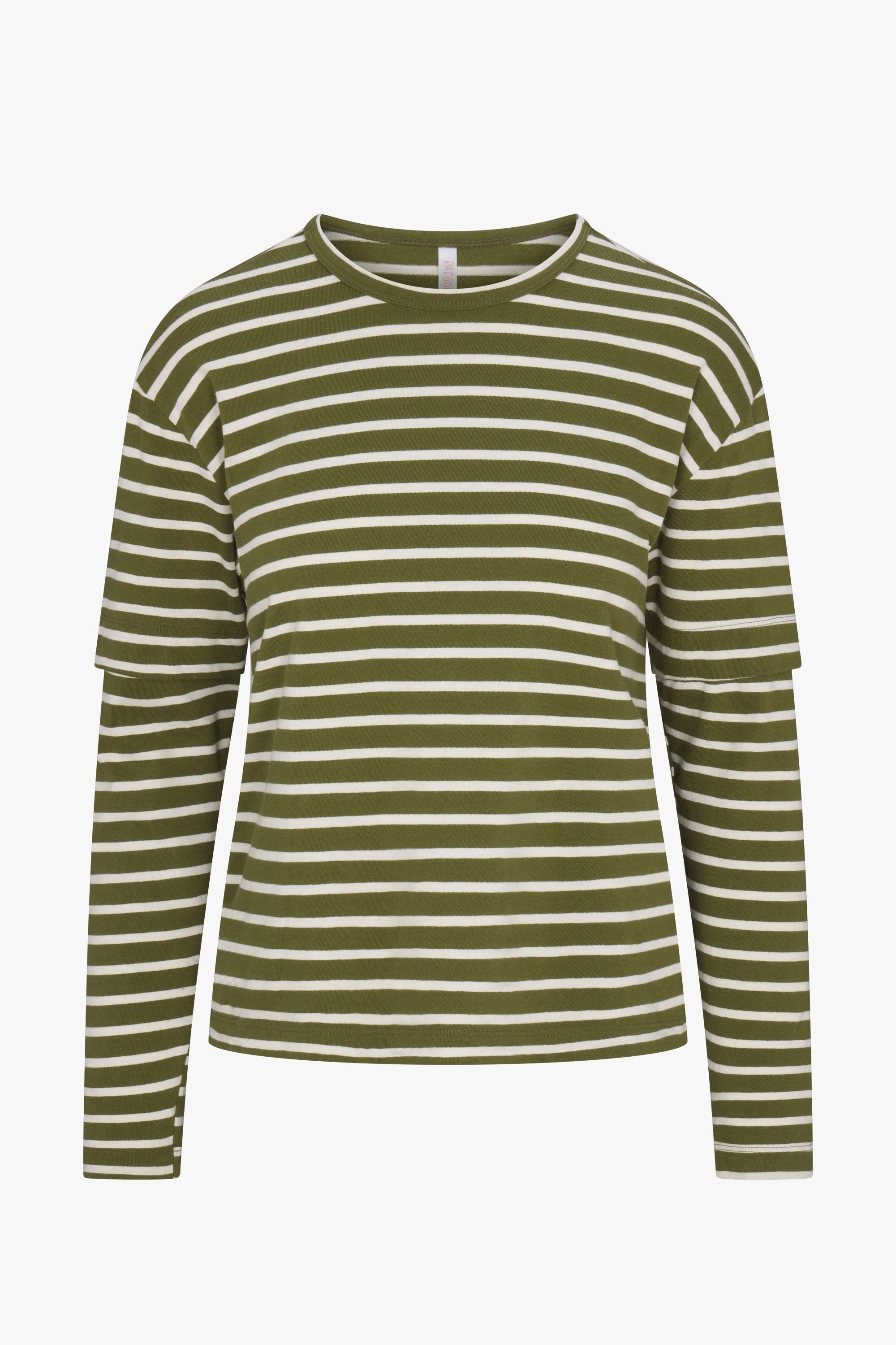 Skate Long Sleeve - Olive Stripe - Image 7
