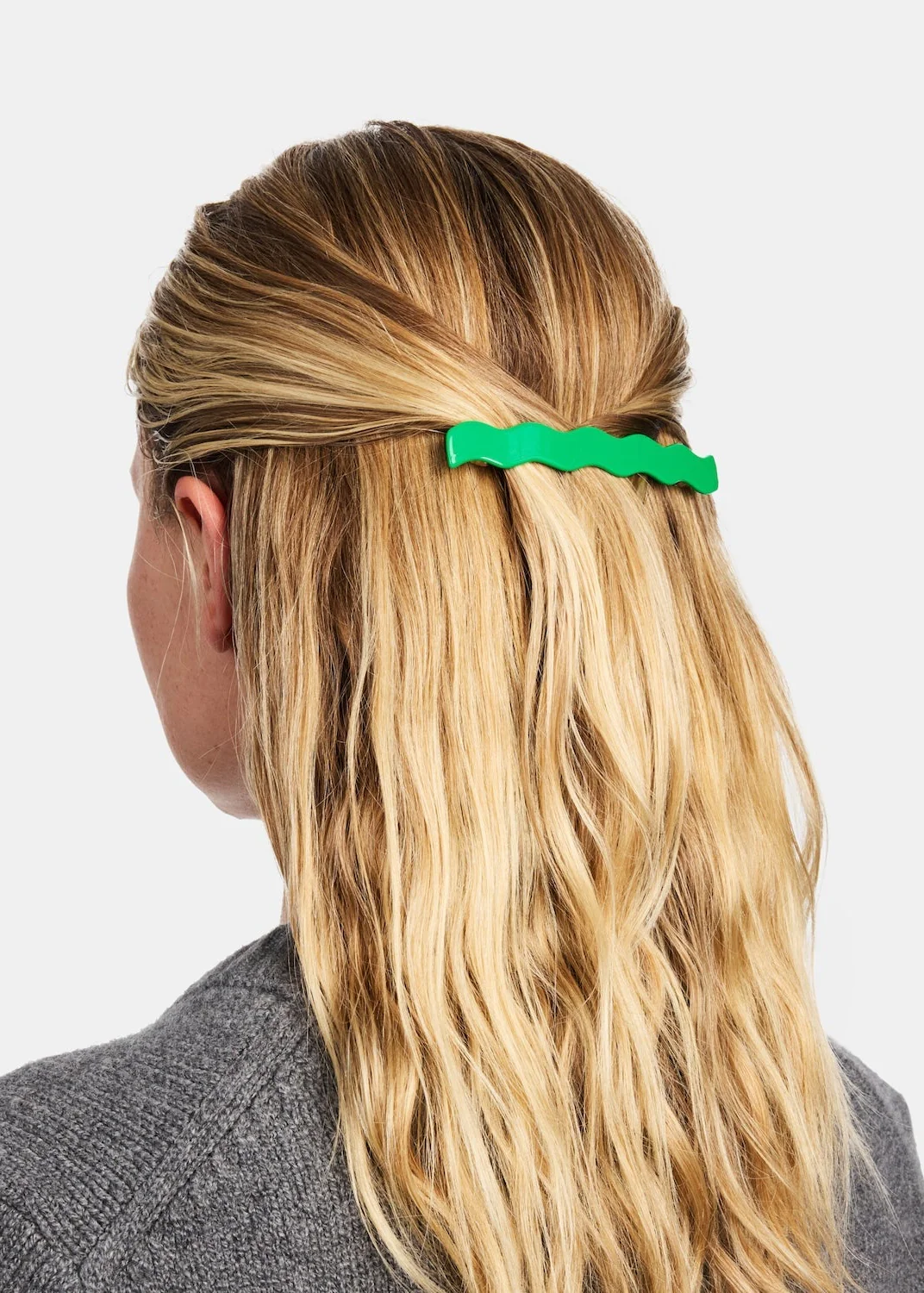 Skinny Wave Barette - Kelly - Image 2