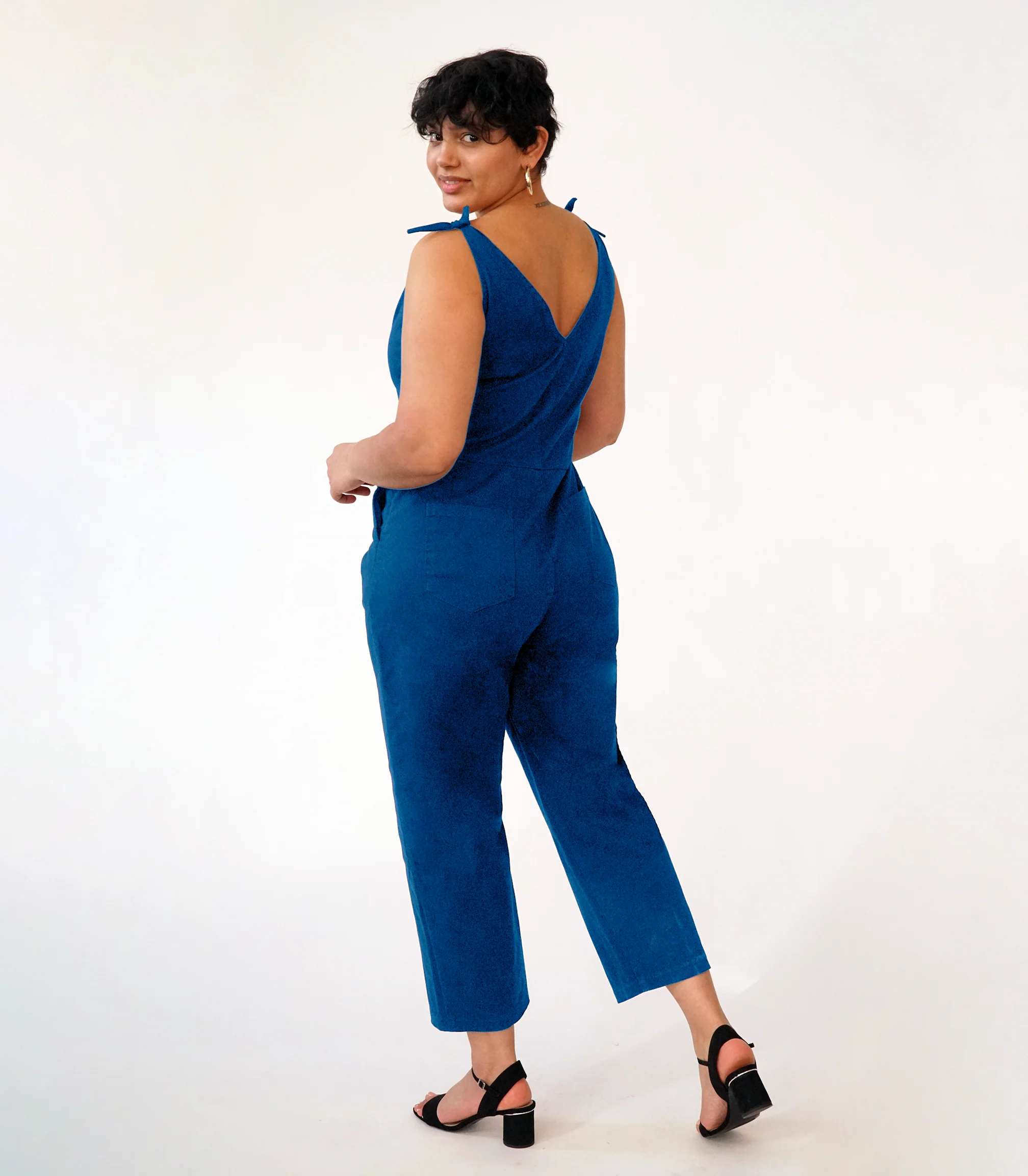 Slate Tie Strap Coveralls - Royal - Image 6