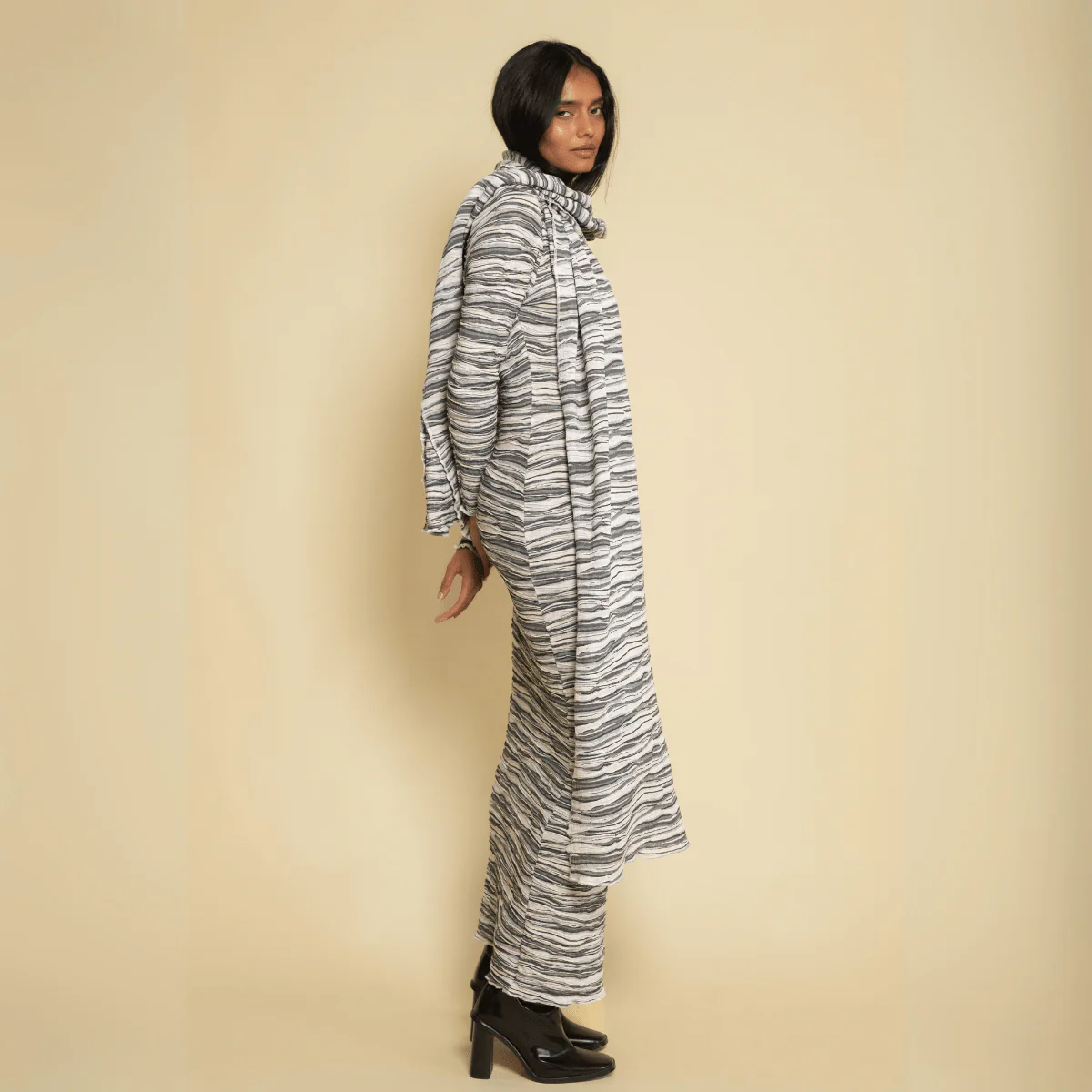 Slub Knit Winter Scarf - Image 3