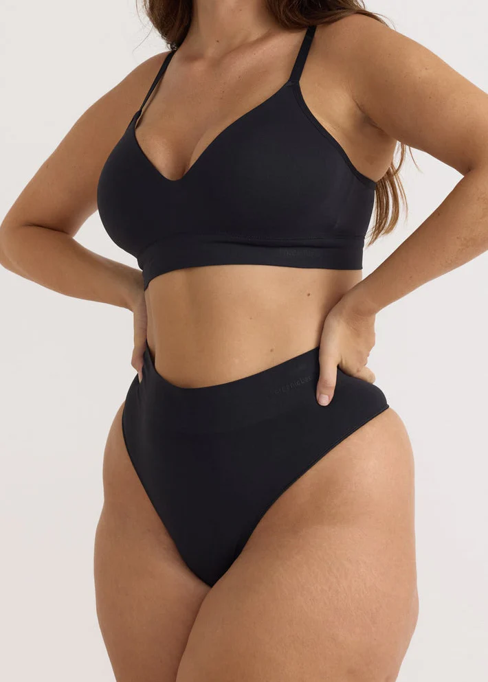 Smooth Thong 5 Pack - Black - Image 3