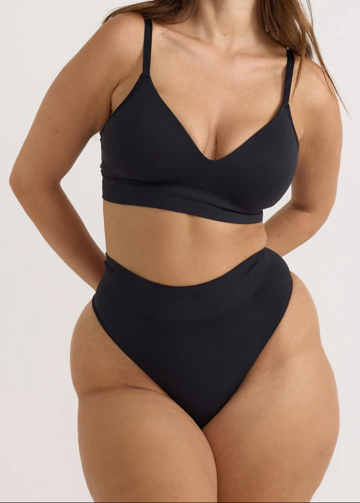 Smooth Thong 5 Pack - Black - Image 2