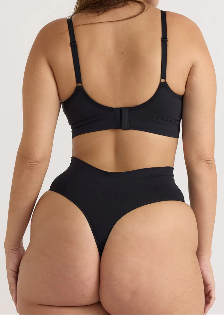 Smooth Thong 5 Pack - Black - Image 4