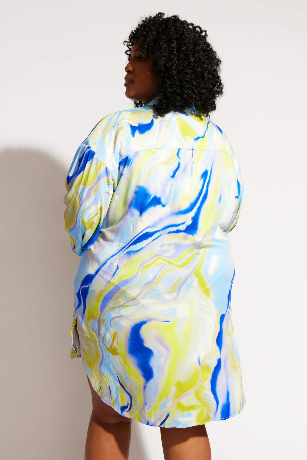 Sol Button-Up Shirt Dress - Geode - Image 11