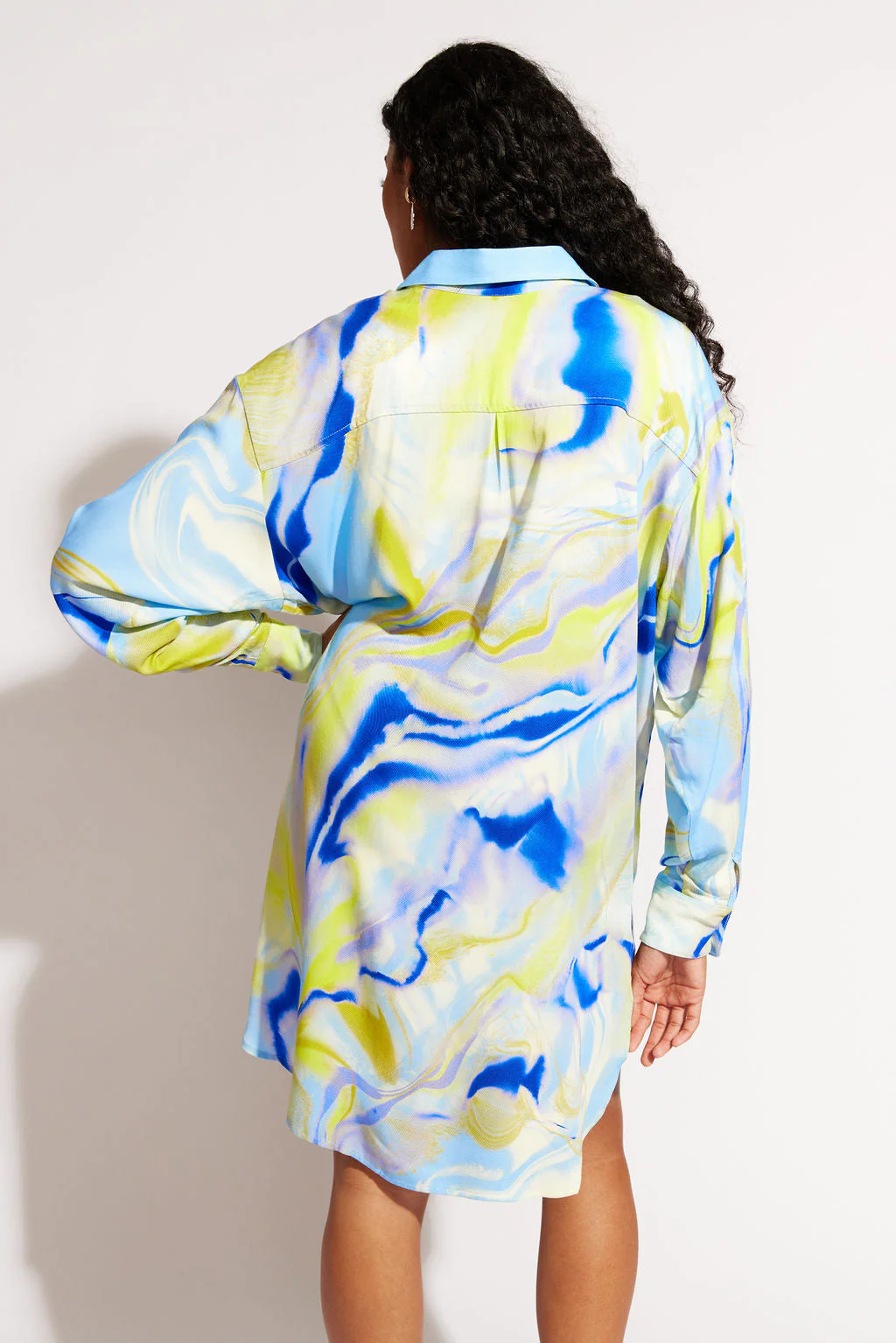 Sol Button-Up Shirt Dress - Geode - Image 6