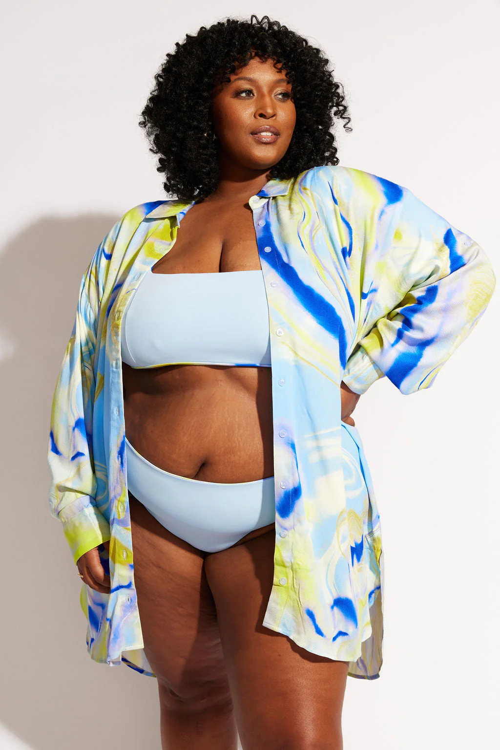 Sol Button-Up Shirt Dress - Geode - Image 7