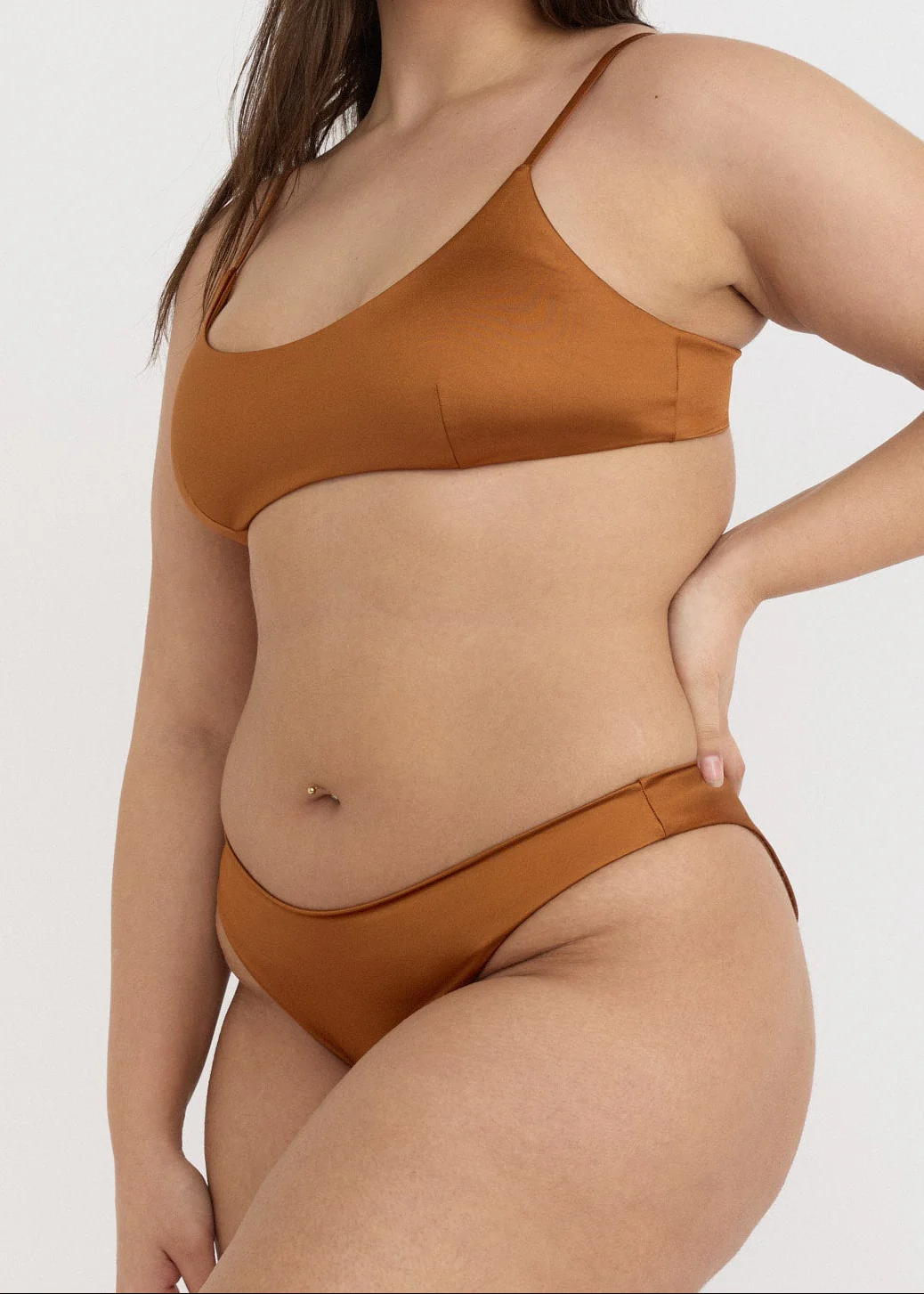 Solar Swim Scoop Neck Bikini Top - Shimmer Coast - Image 3