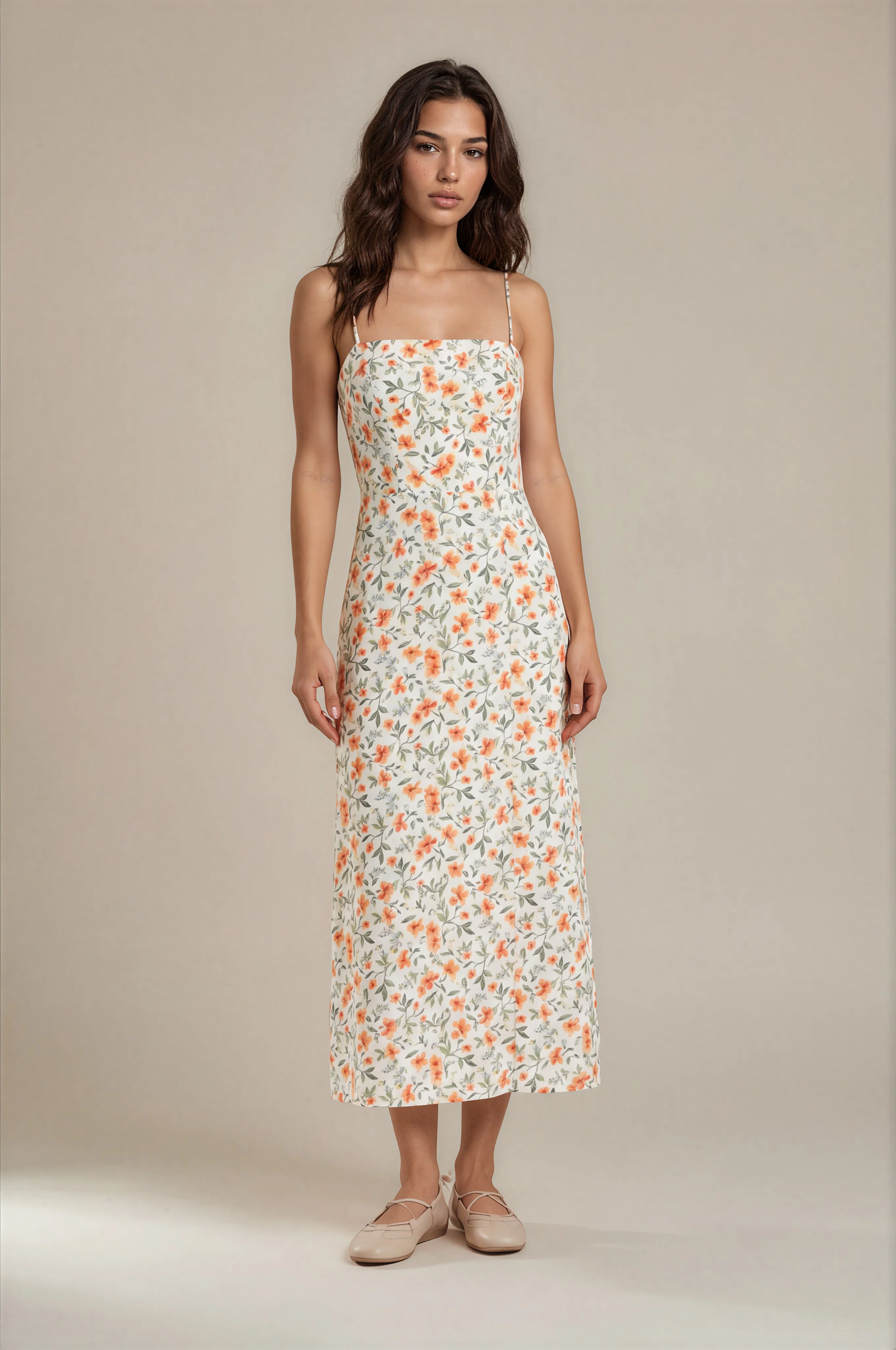 Sorrento Midi Dress - Garden Spritz