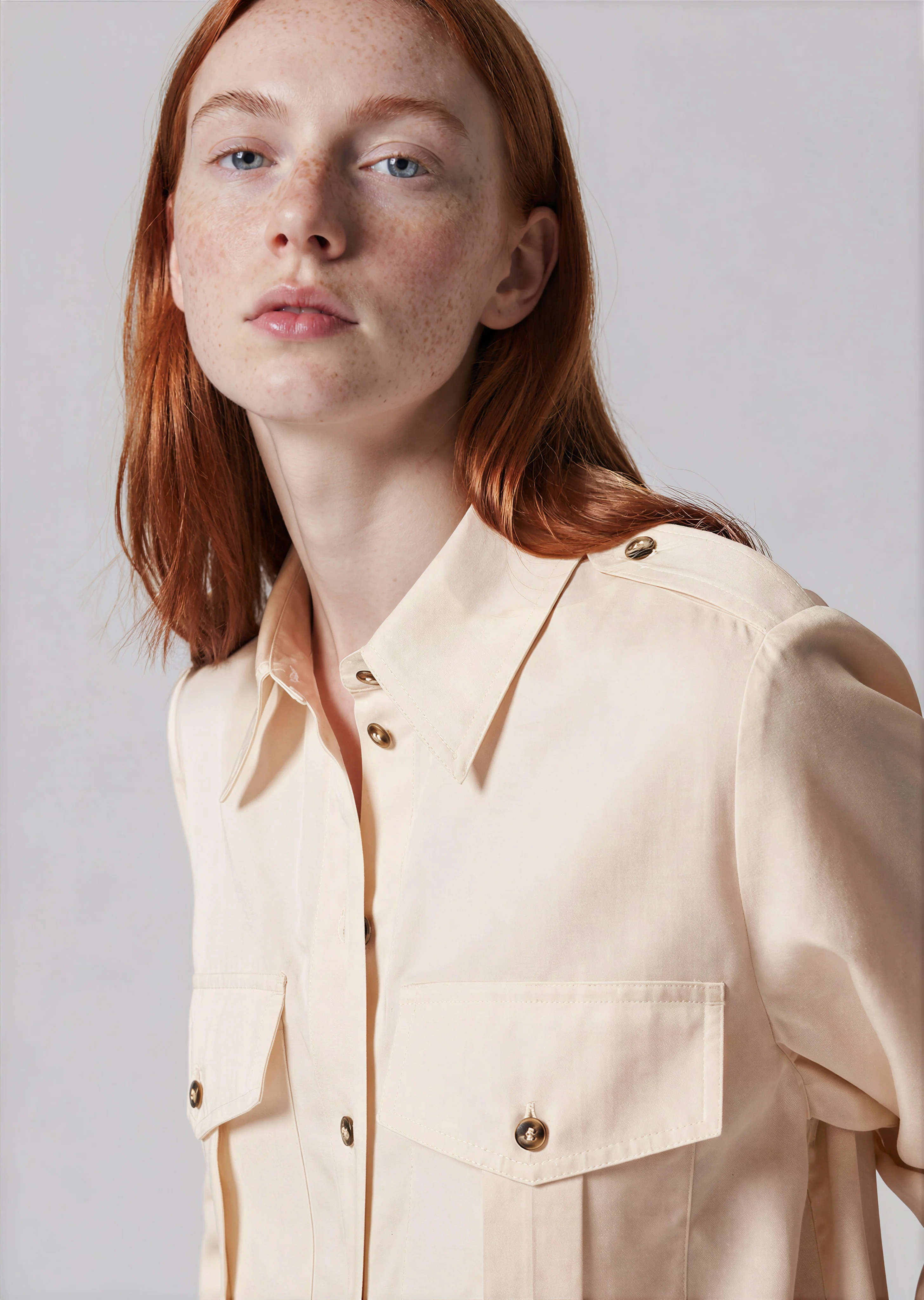 Bob Utility Shirt - Beige - Image 4