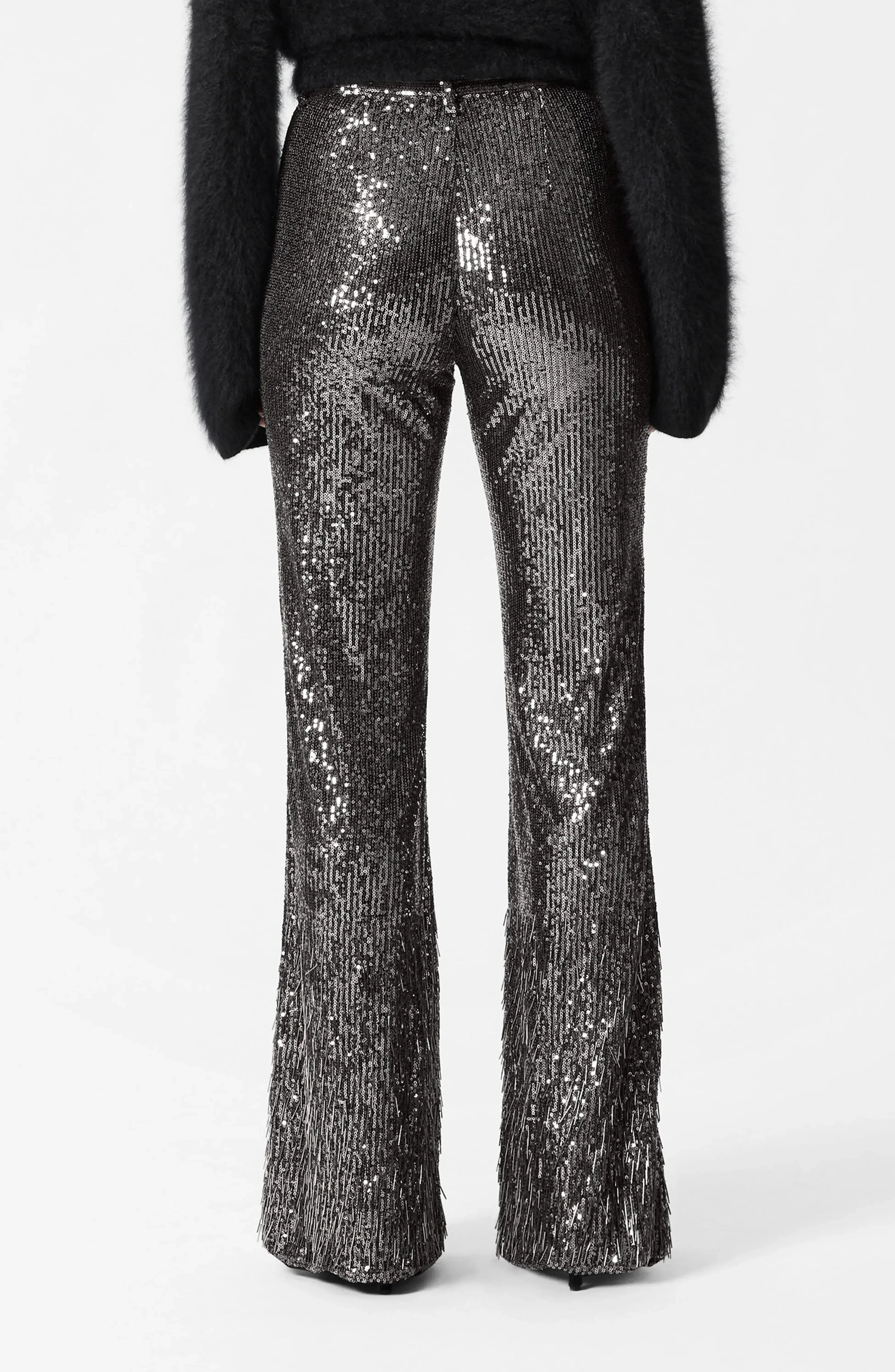 Cher Sequin Trousers - Grey - Image 2