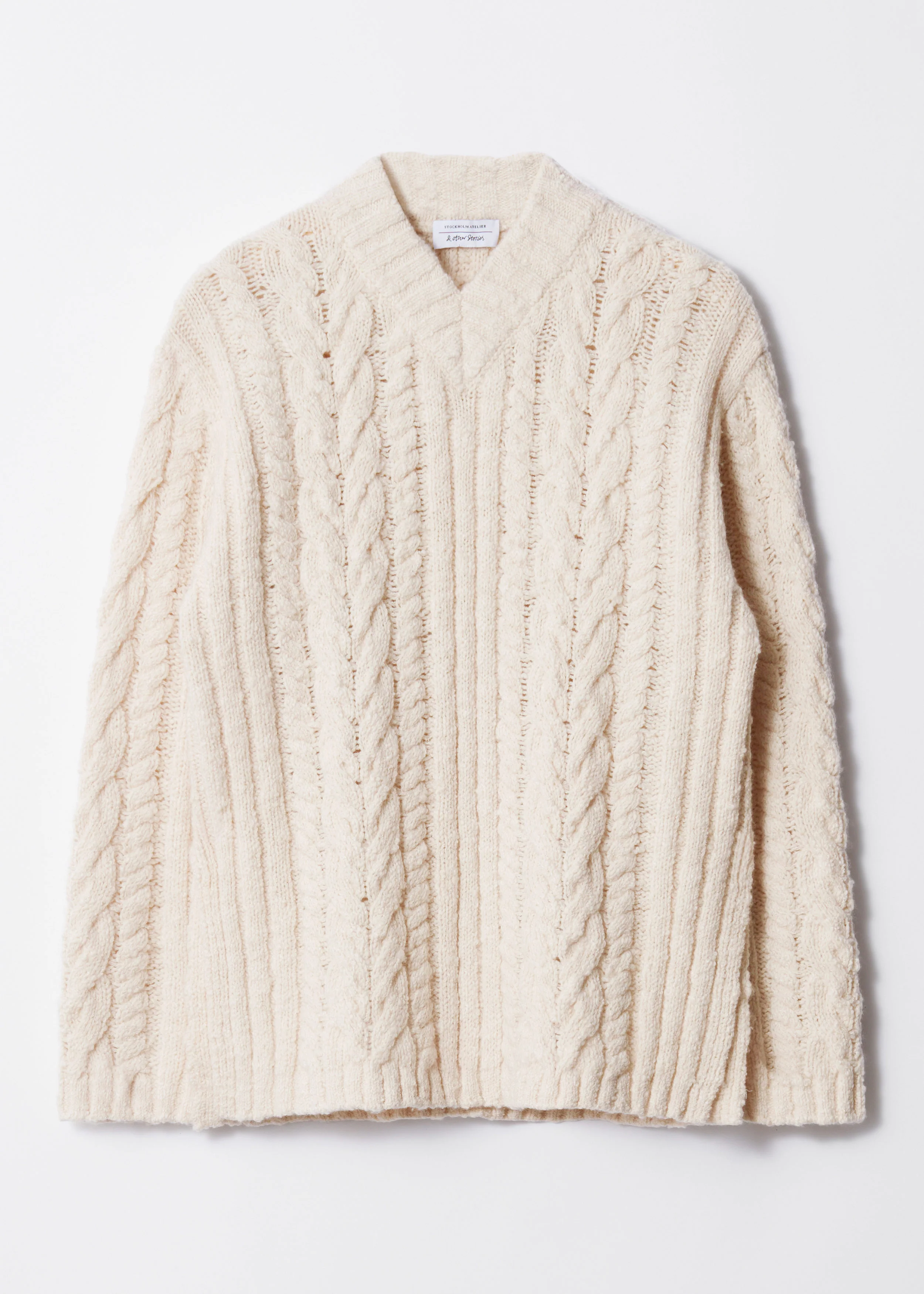 Curtis Cable Sweater - Beige - Image 2