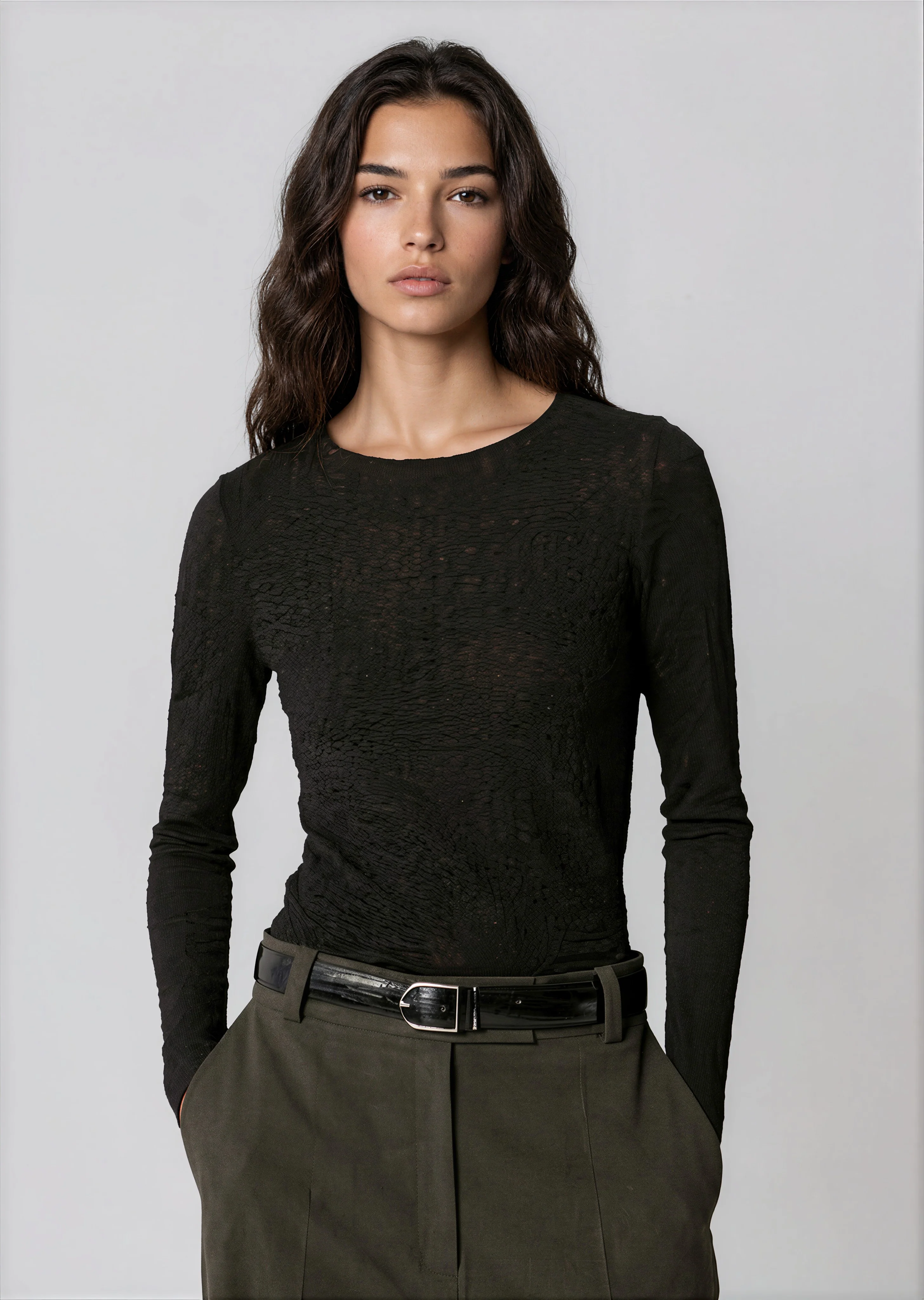 Louise Smock Top - Black