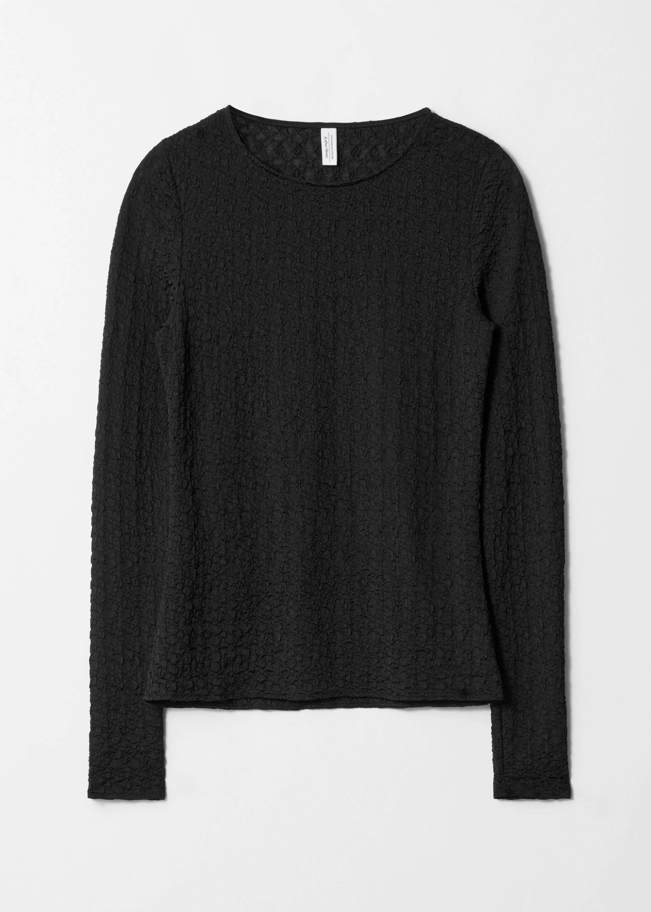 Louise Smock Top - Black - Image 2