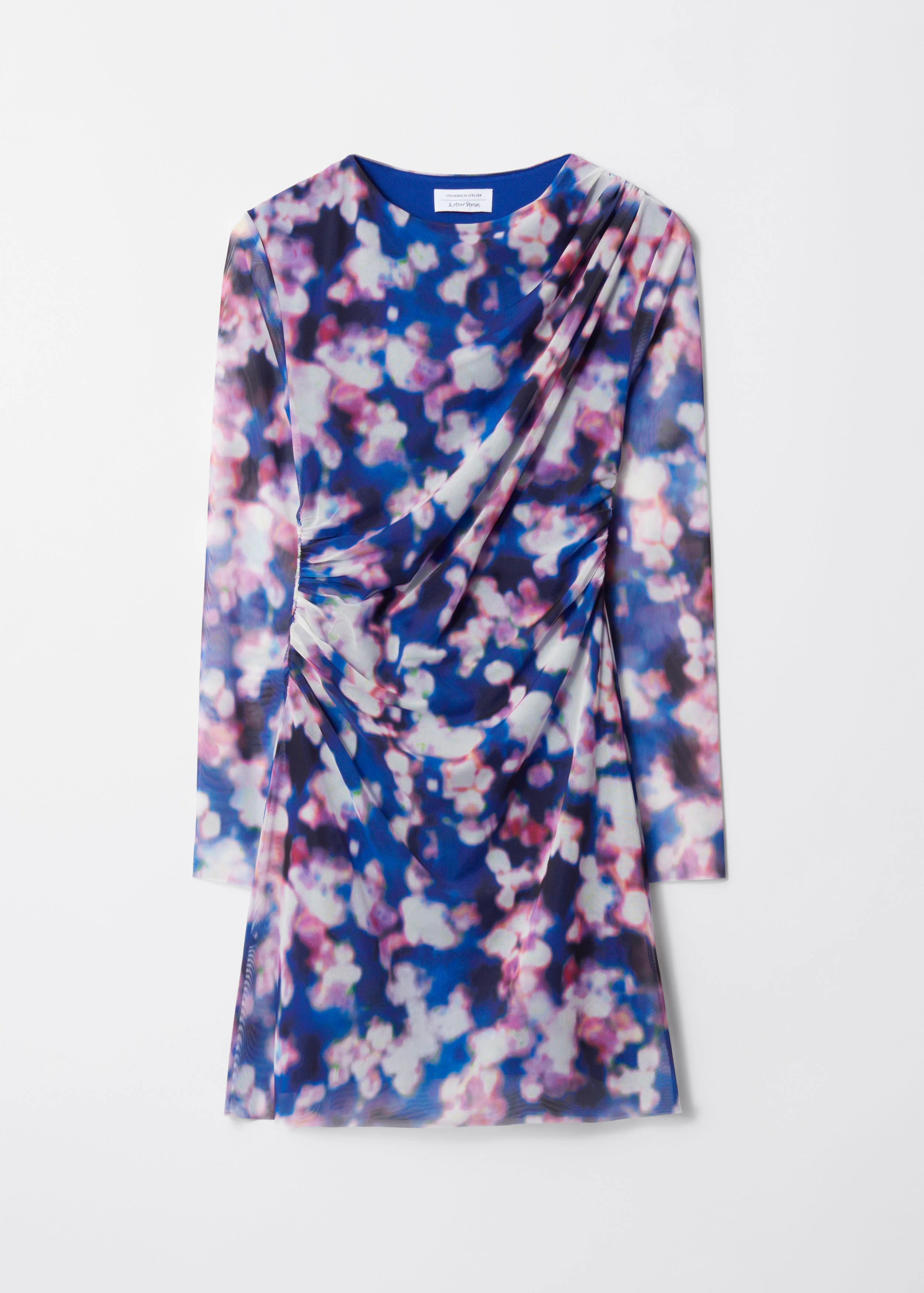 Silje Mesh Dress - Blue - Image 5