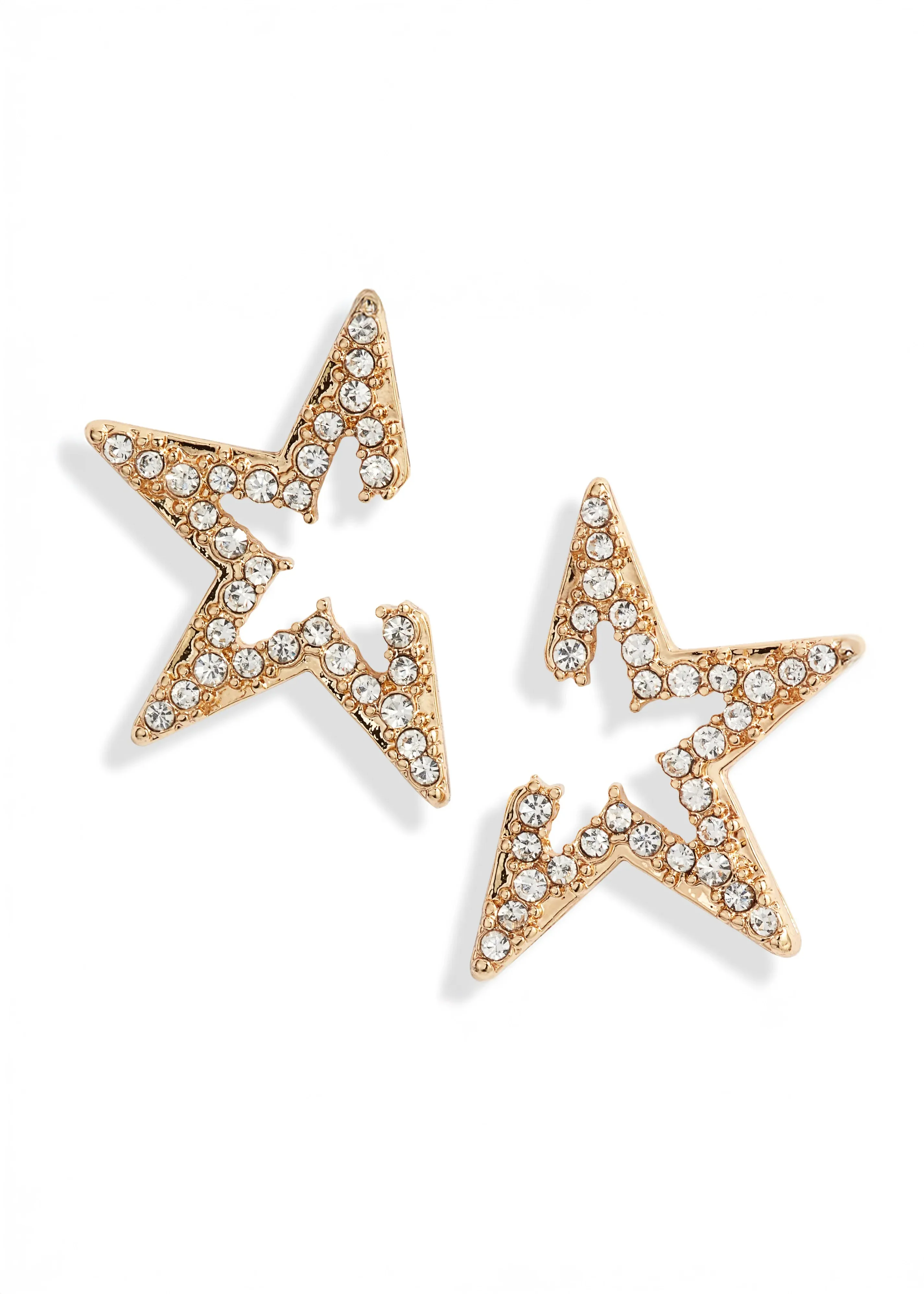 Star Light Crystal Statement Stud Earrings