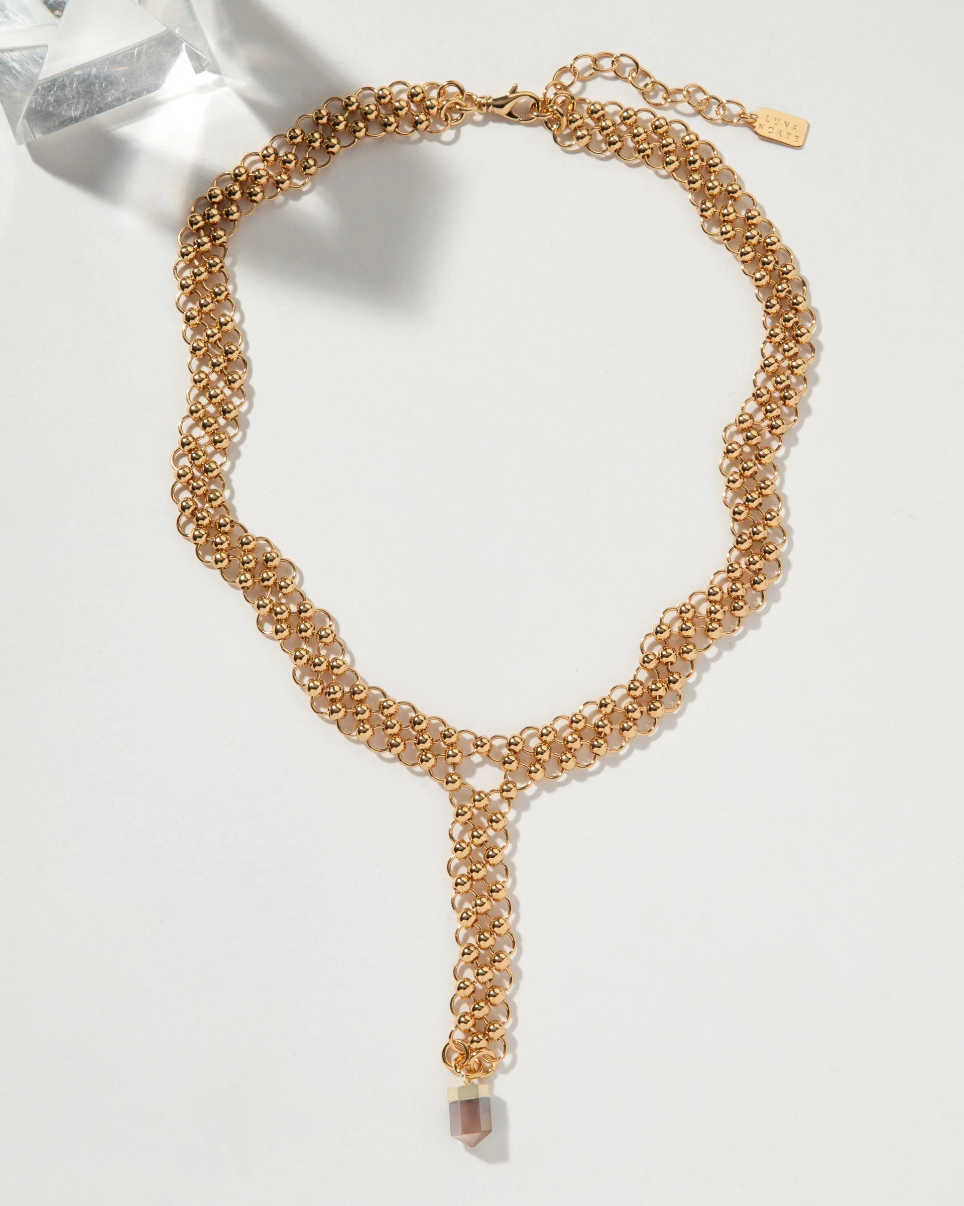 Straight To The Point Chain Maille Y-Necklace