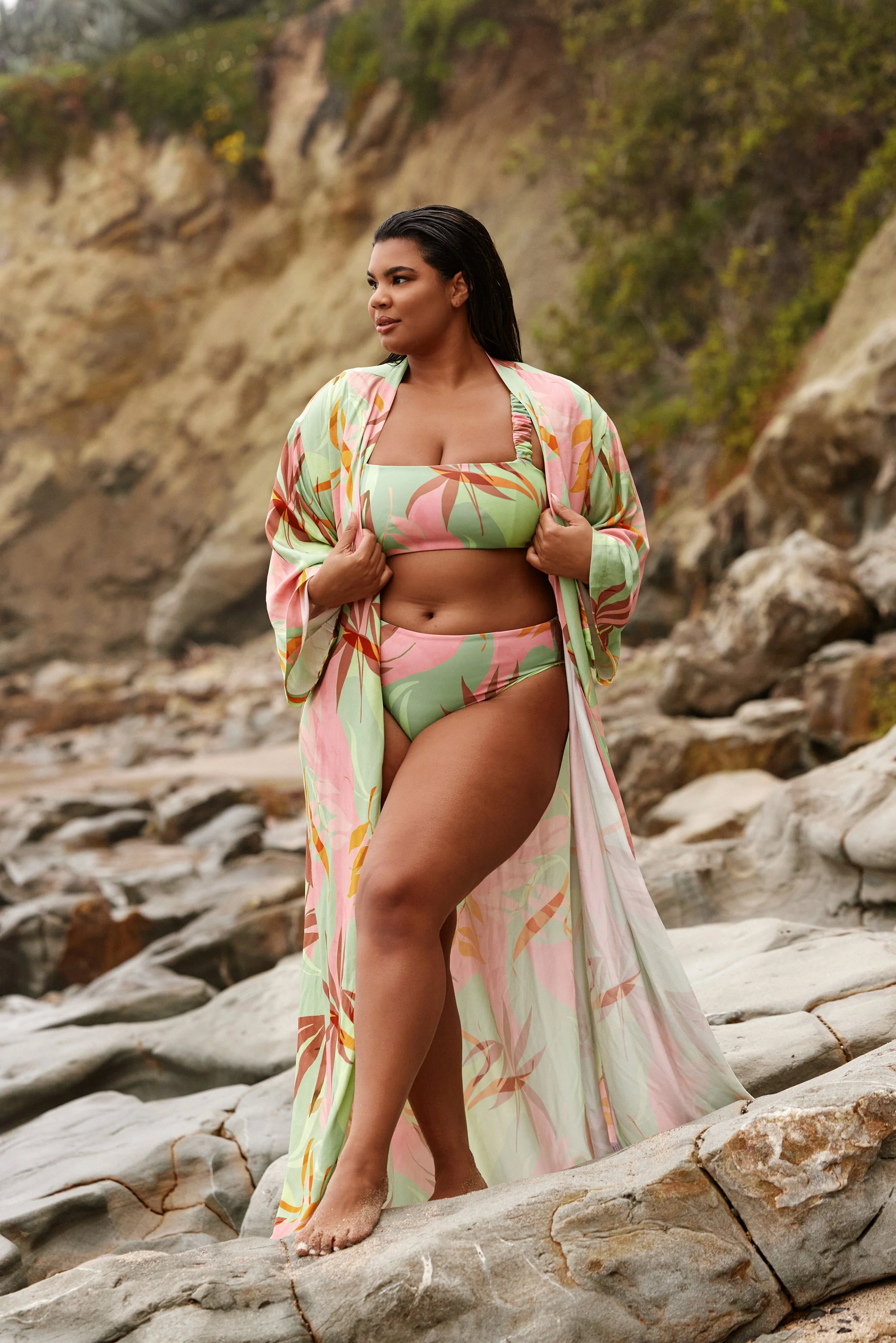 Sunset Kimono II - Birds of Paradise - Image 2