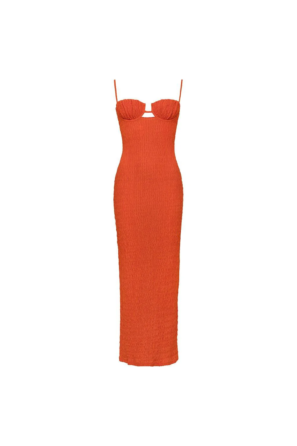Tangerine Petal Long Slip Dress - Image 2