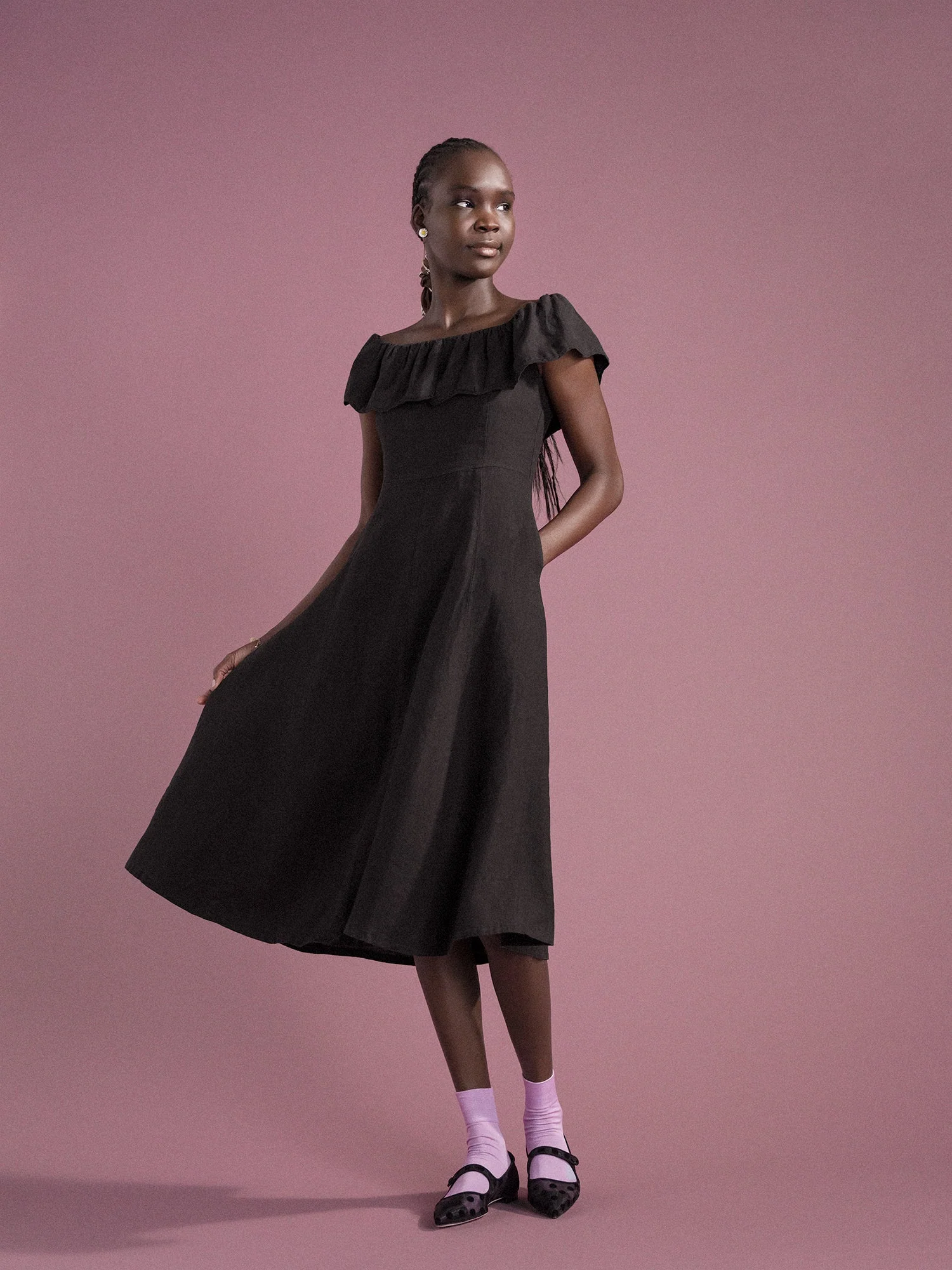 Tansy Dress - Black - Image 3