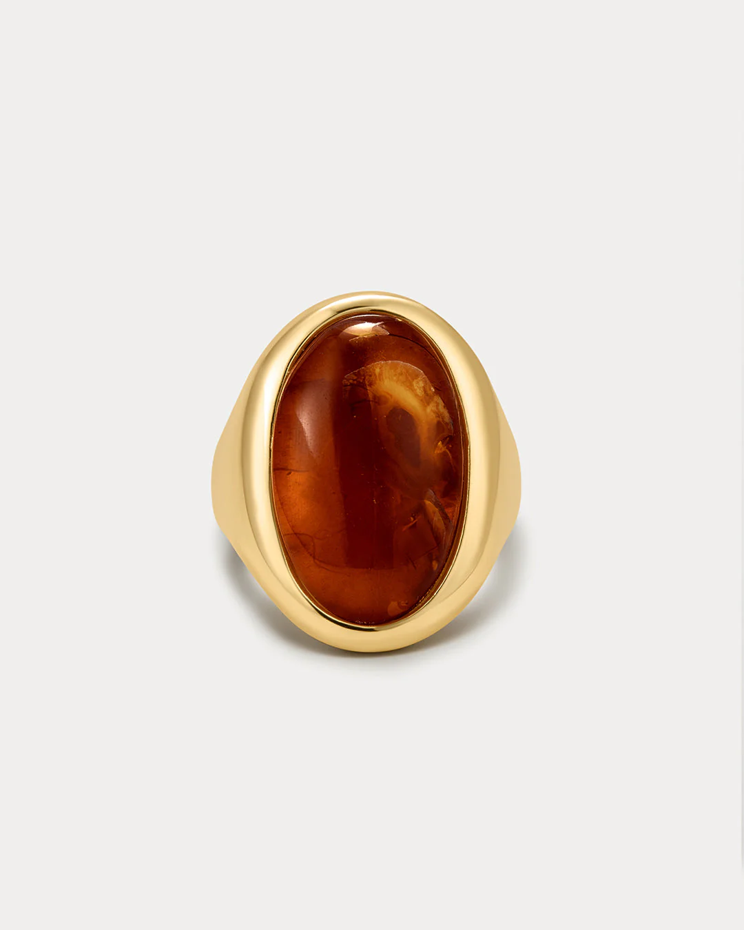 The Amber Honey Resin Statement Ring - Image 2