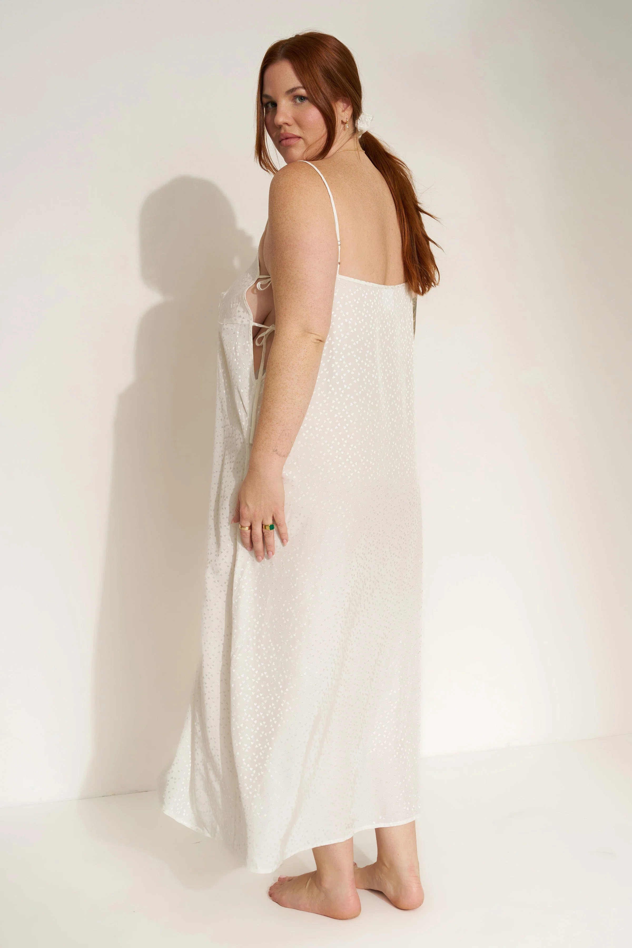 The Flirty Maxi Slip - White - Image 5