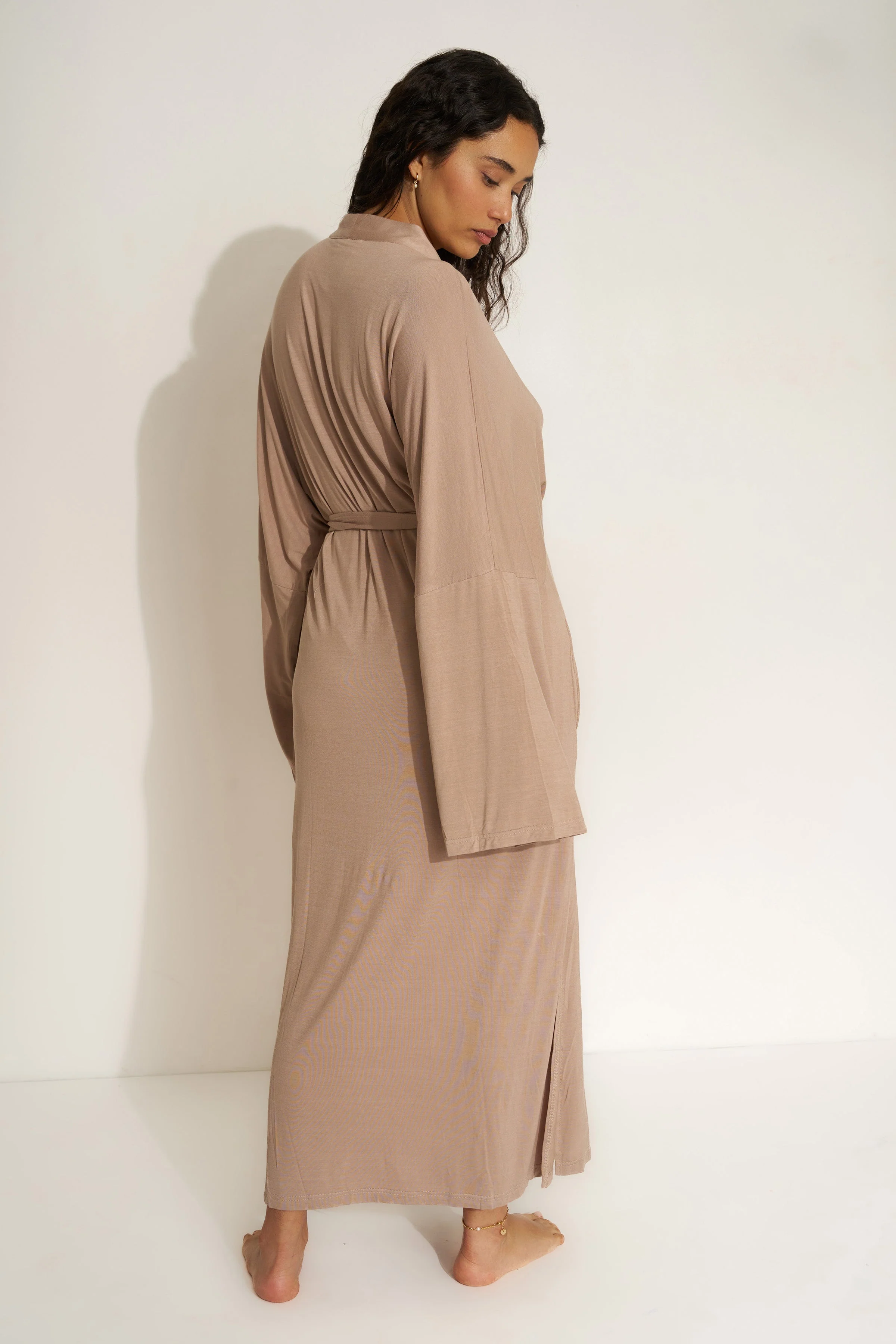 The Jersey Long Robe - Stone - Image 8