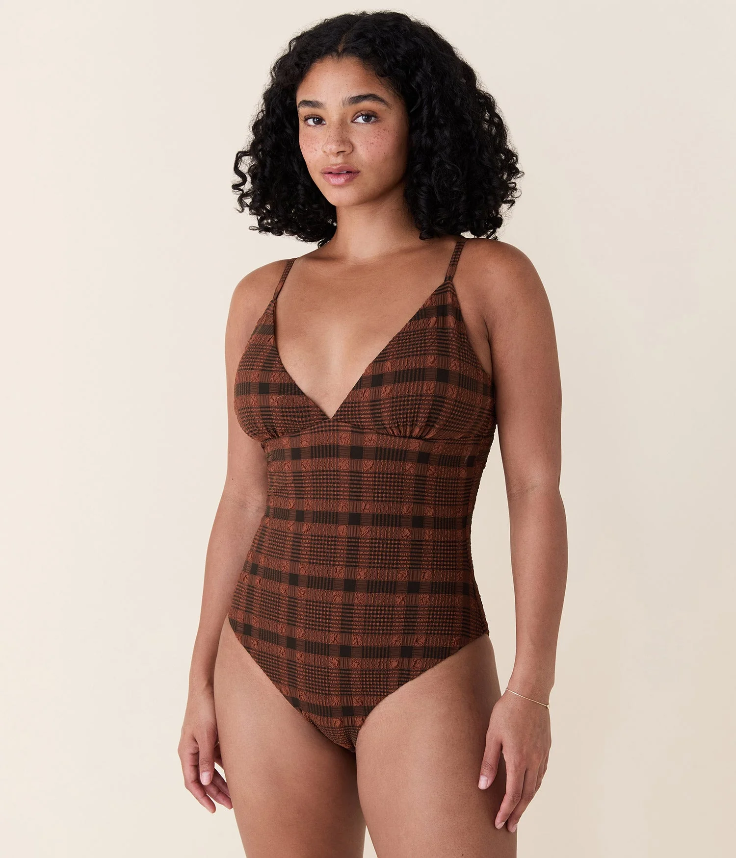 The Lanikai One Piece - Sierra Plaid, Long Torso