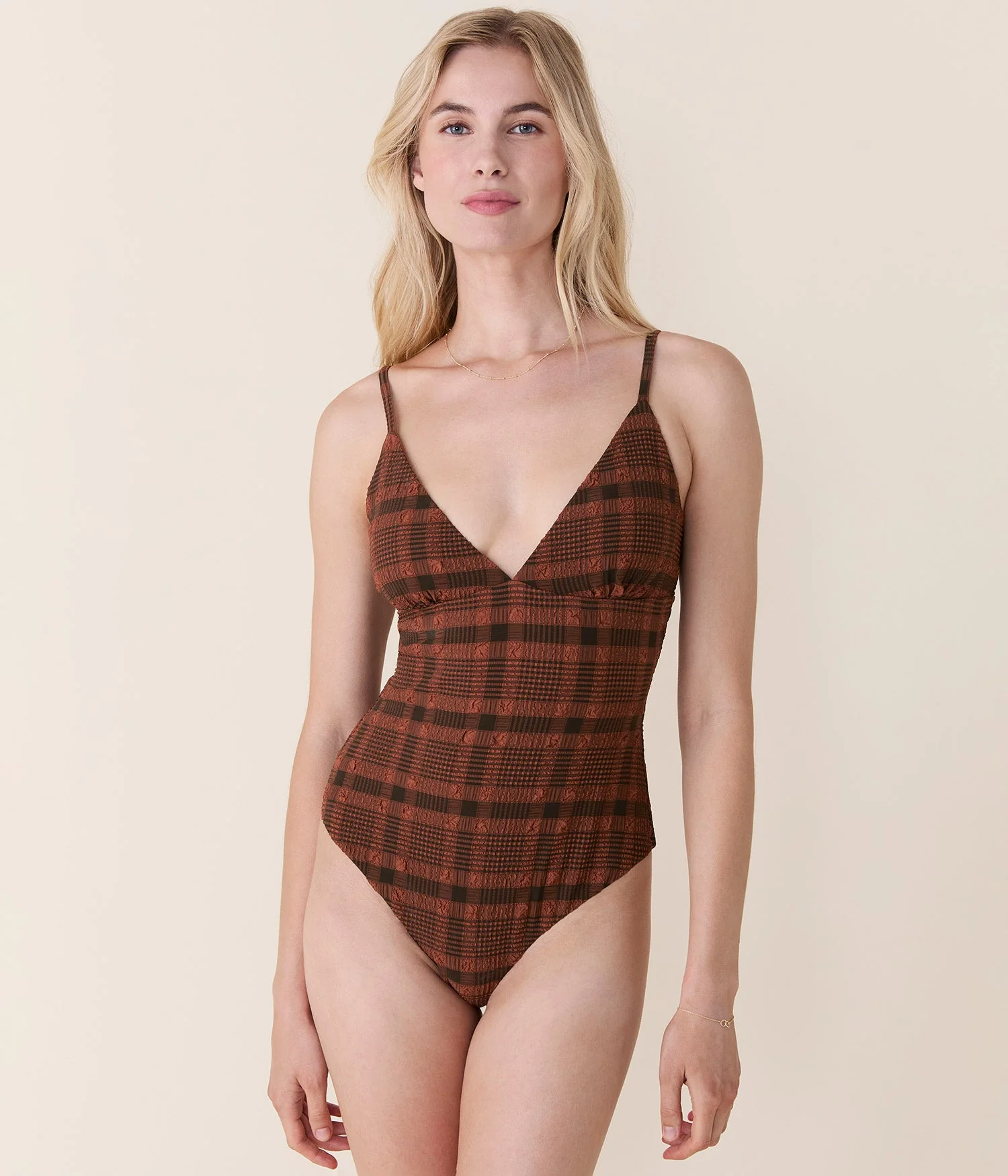 The Lanikai One Piece - Sierra Plaid, Long Torso - Image 6