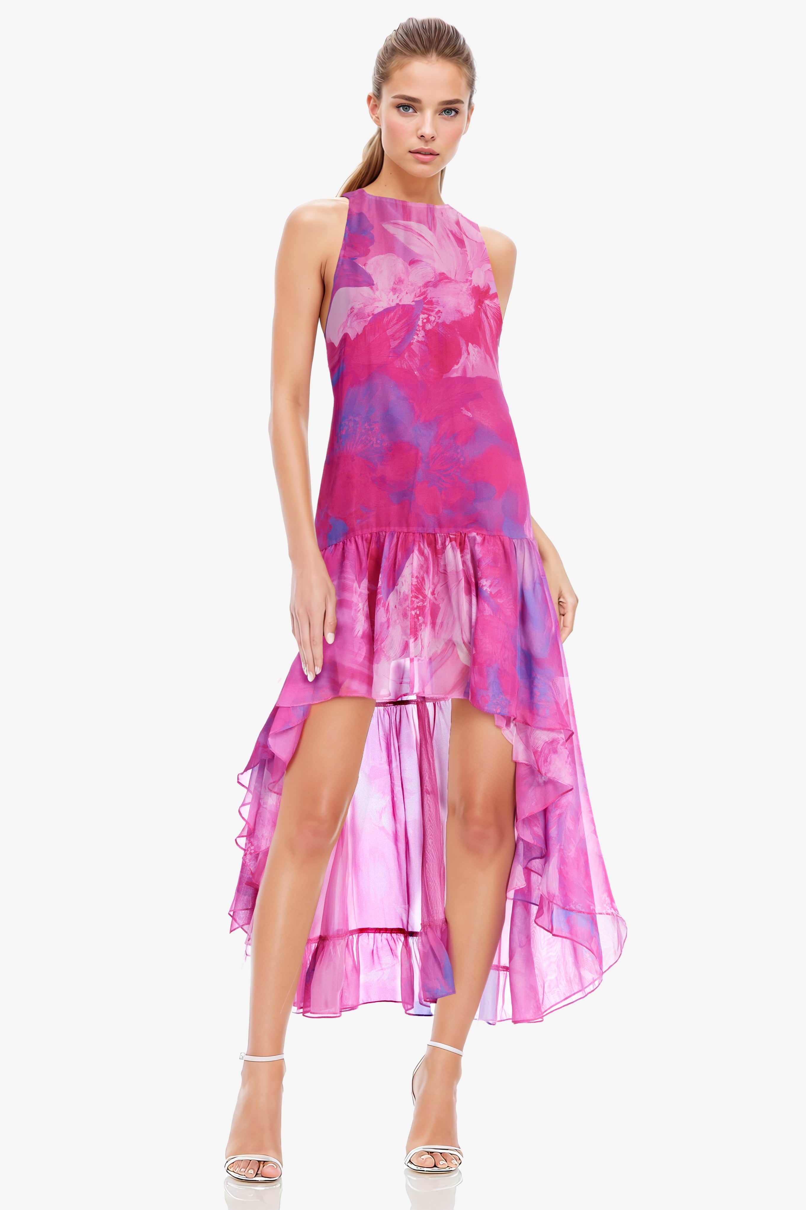 The Lila High Low Halter Gown - Image 3