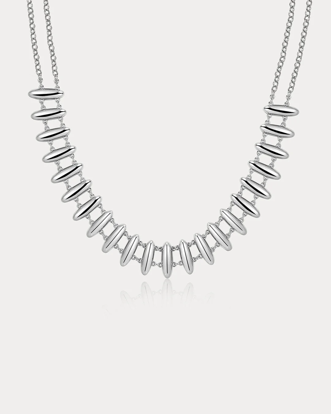 The Milan Bead Stud Necklace - Image 2