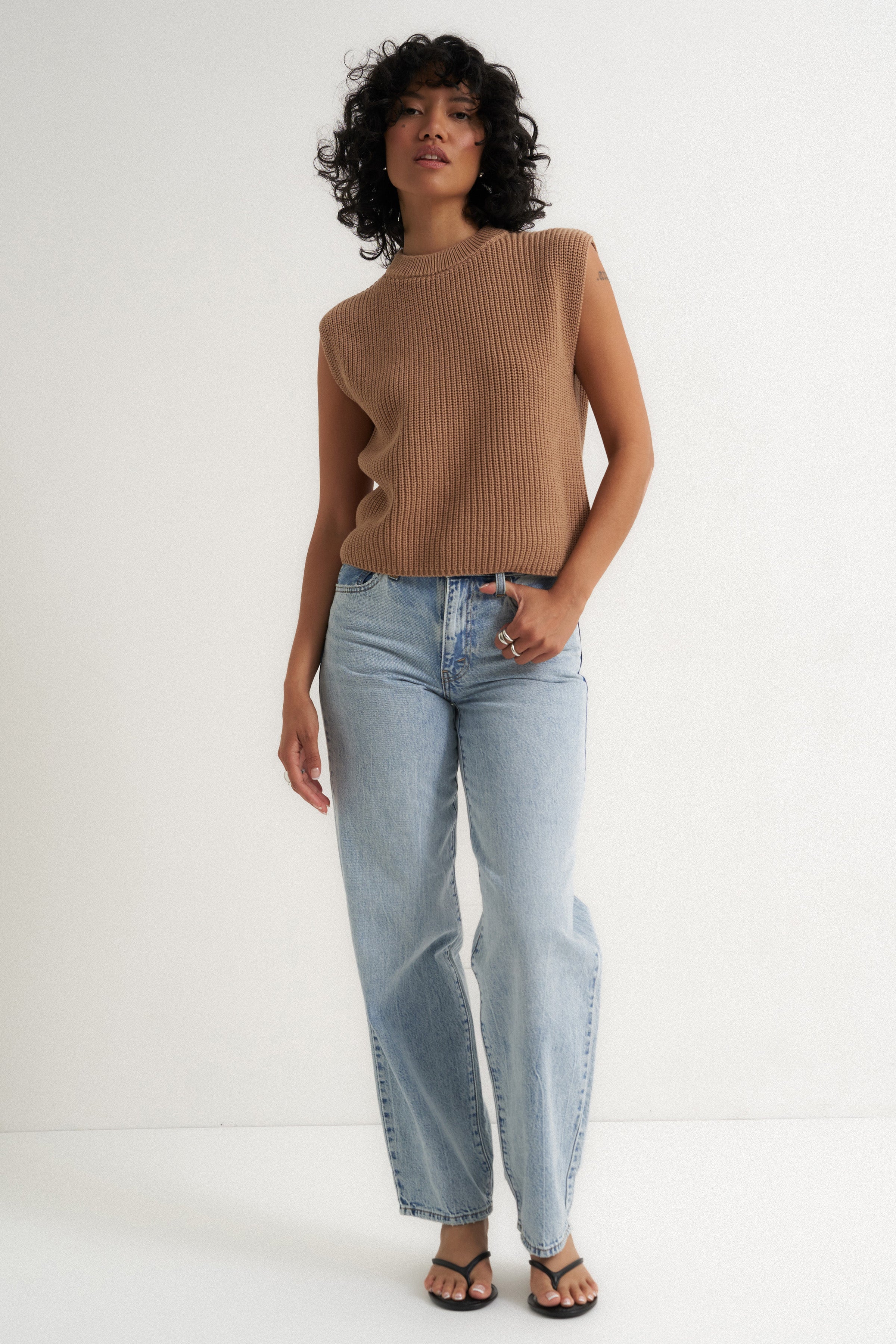 The Muscle Tee - Camel - Image 4