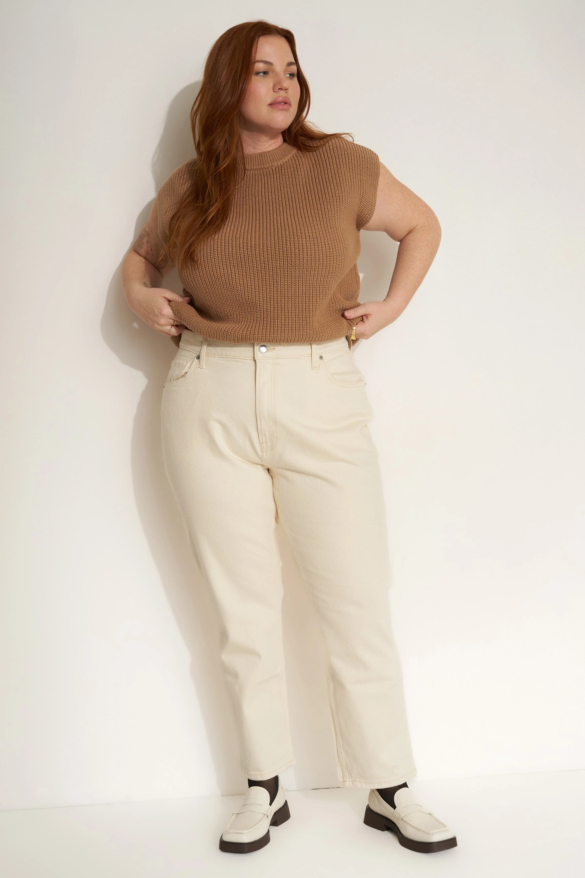 The Muscle Tee - Camel - Image 5