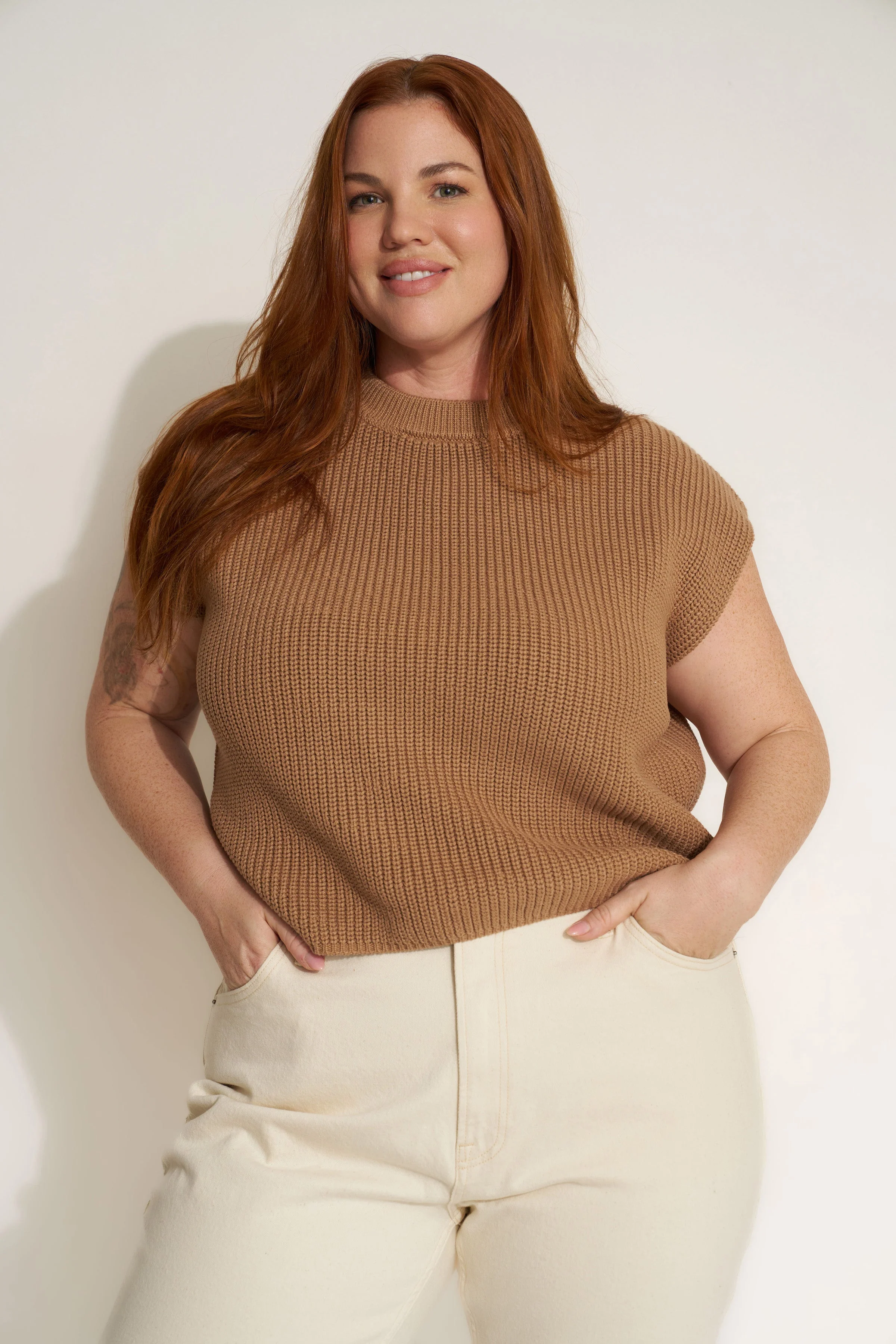 The Muscle Tee - Camel - Image 6