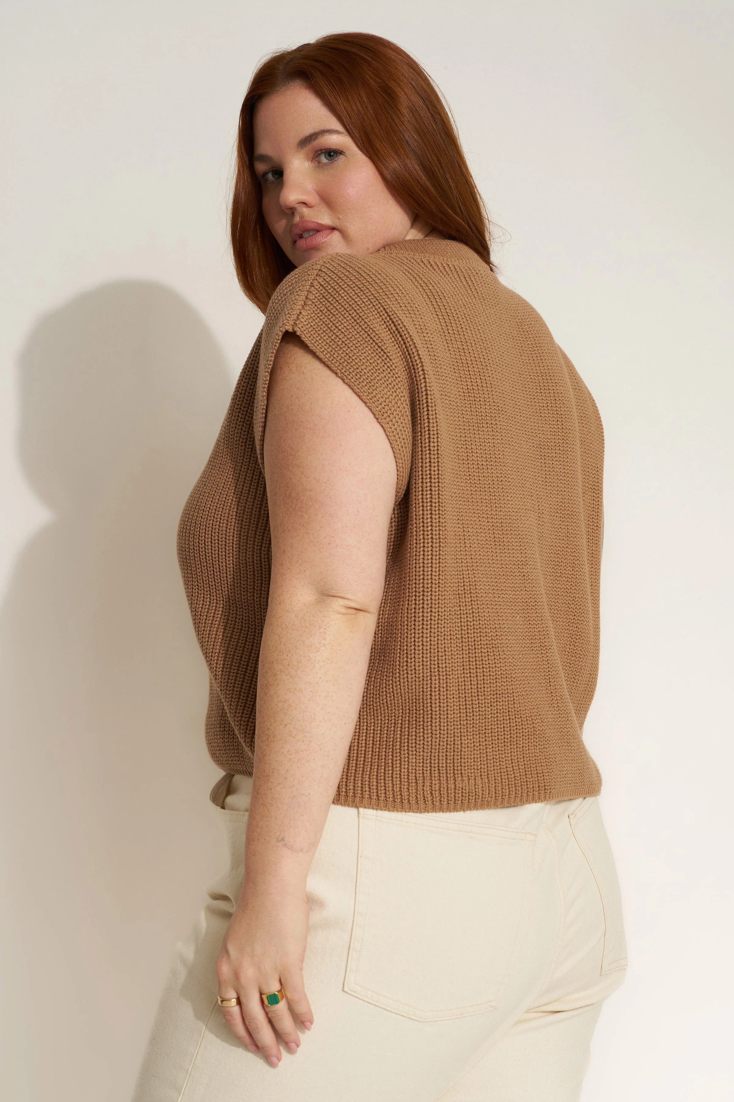 The Muscle Tee - Camel - Image 7