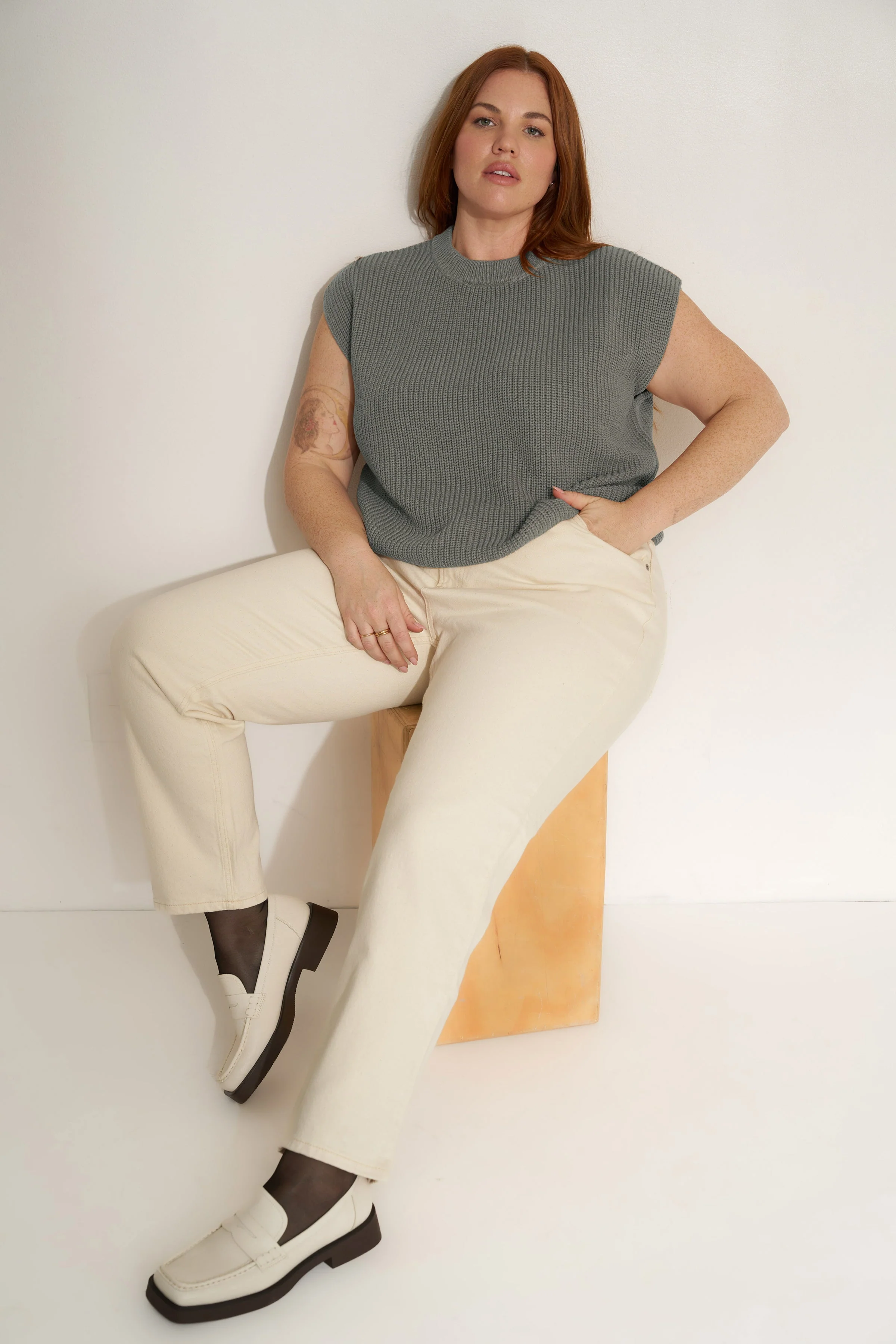 The Muscle Tee - Heather Grey