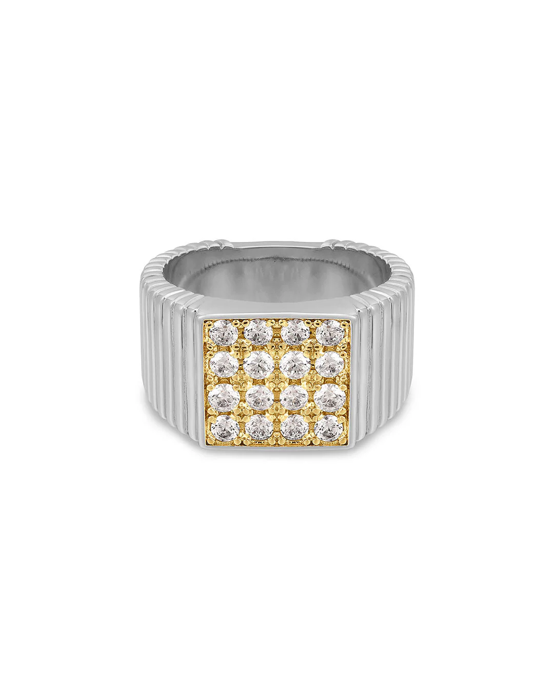 The Pave Square Signet Ring - Image 2