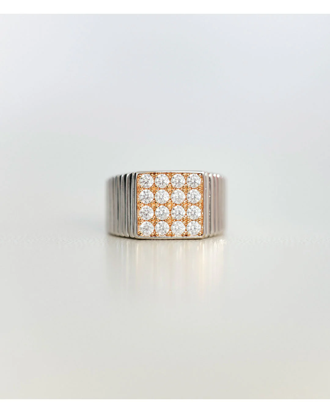 The Pave Square Signet Ring - Image 5