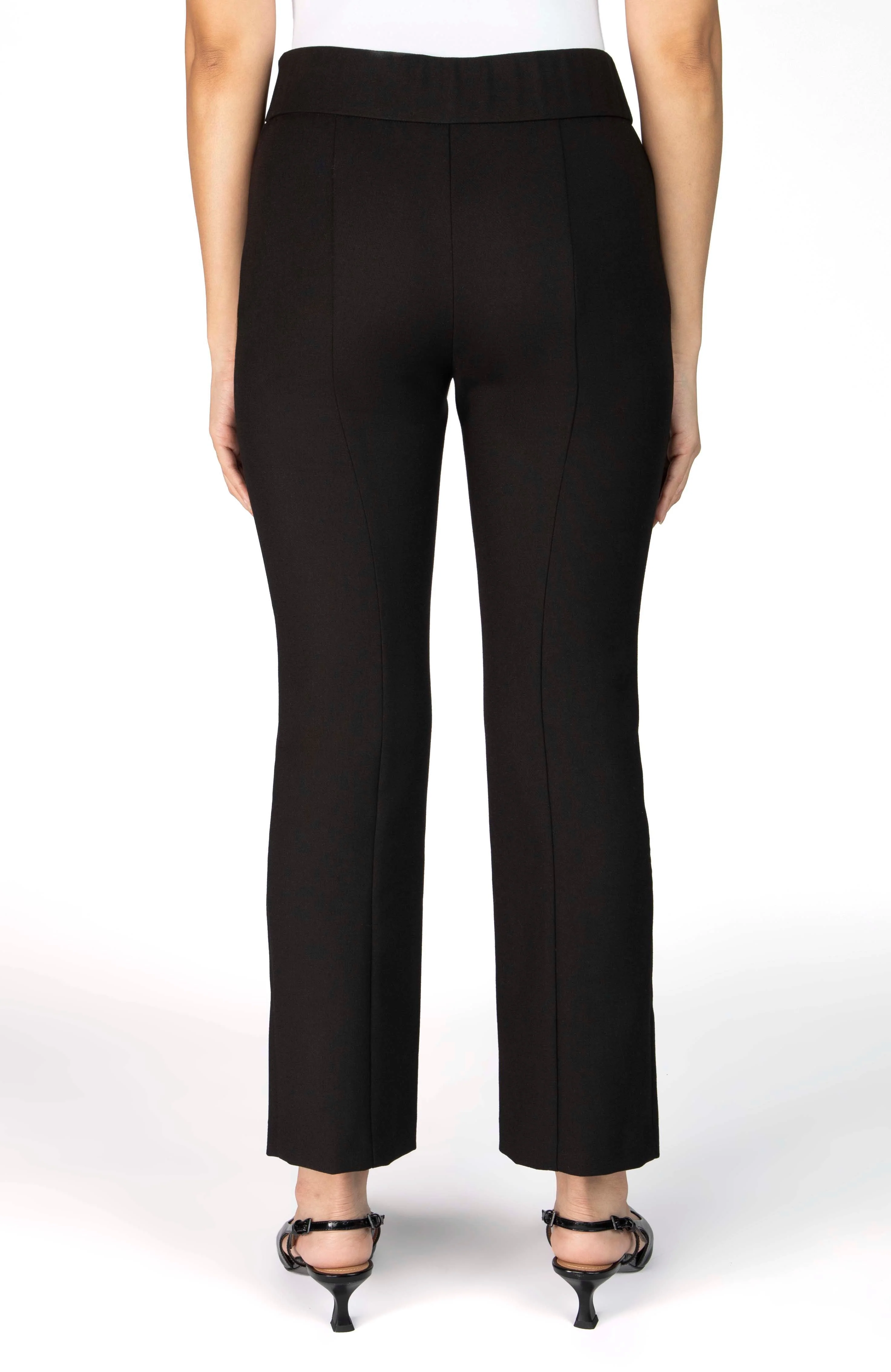 The Phillip Petite High Waisted Slit Pant - Onyx - Image 3