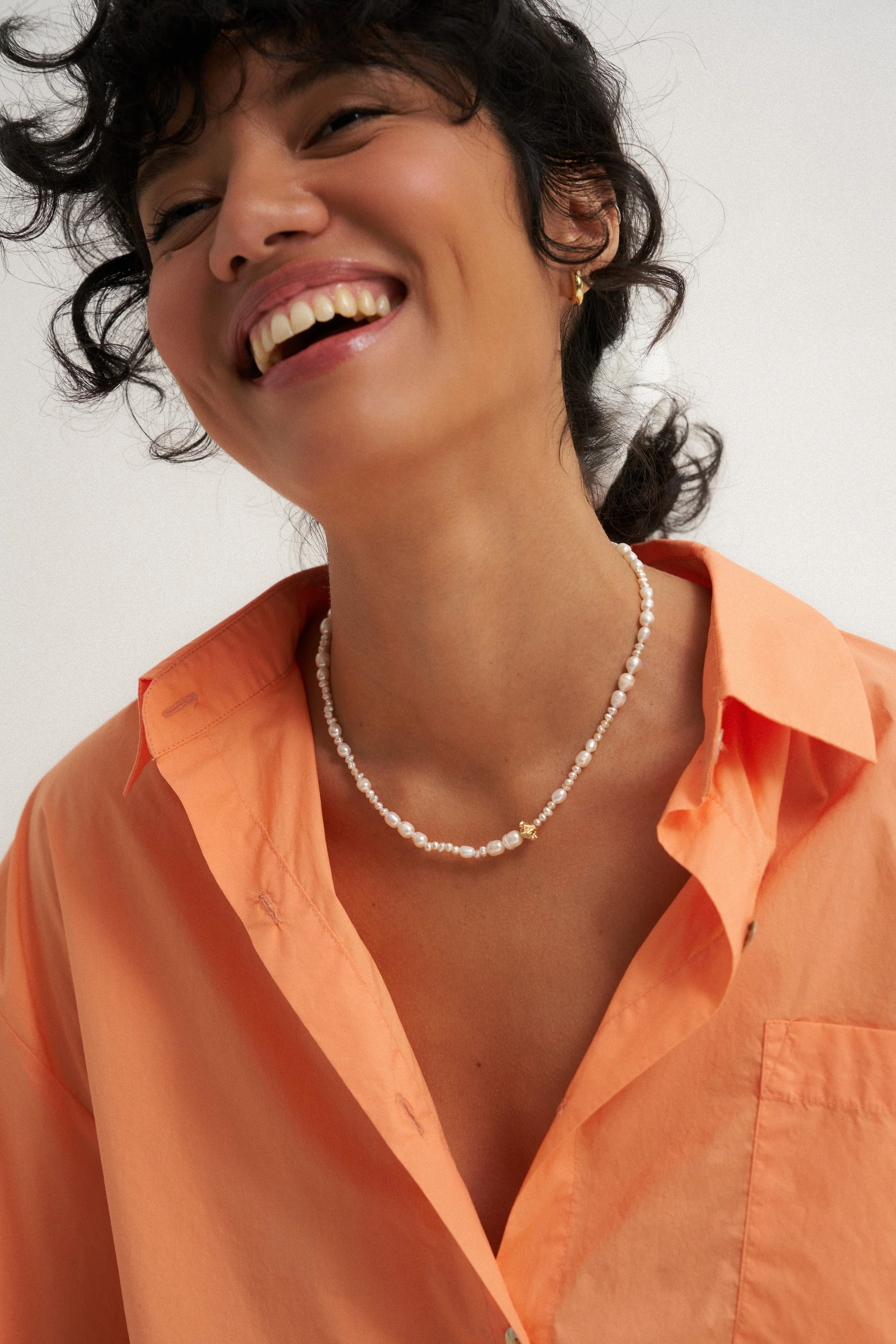 The Poplin Button Down - Peach - Image 2
