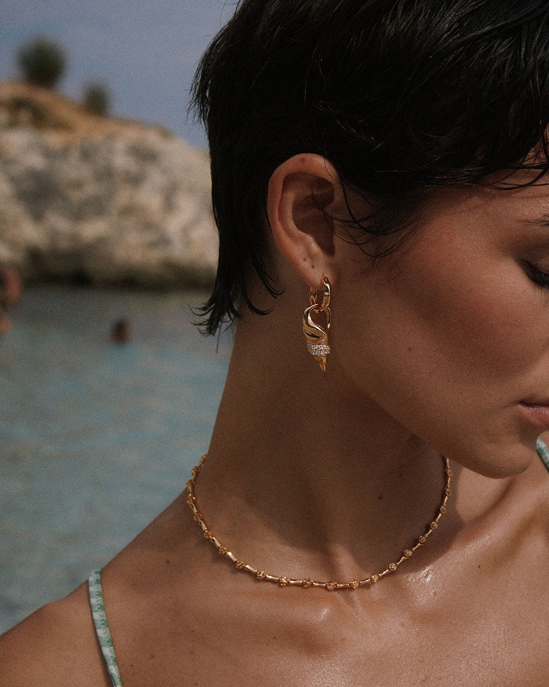 The Seashell Charm Hoops - Image 5
