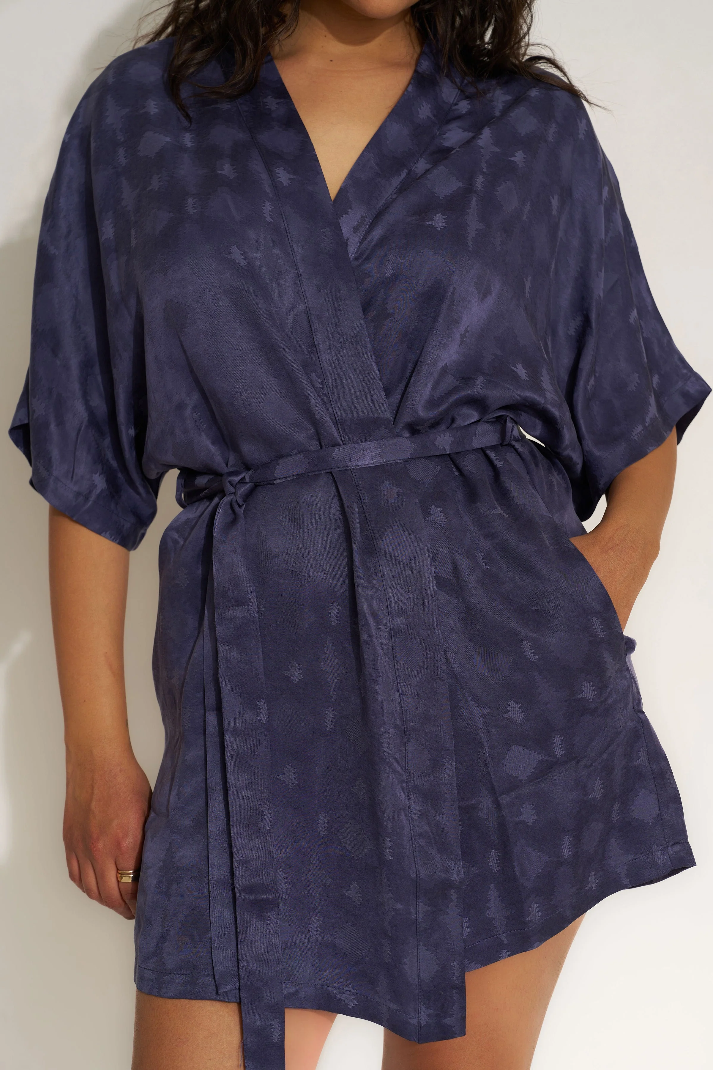 The Short Robe - Navy - Image 7